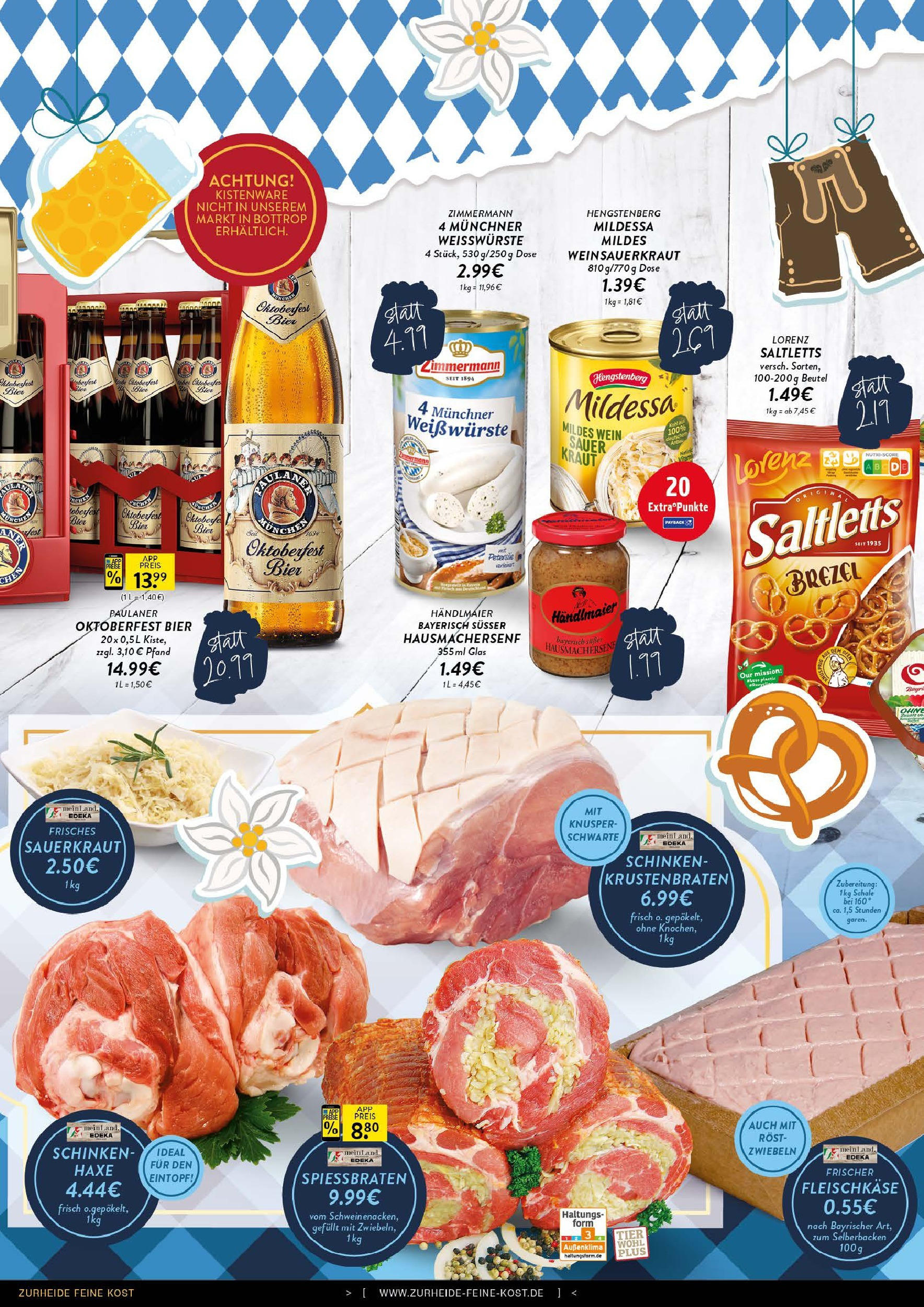 Edeka prospekt Oberhausen (ab 14.09.2025) » Angebote Online | Seite: 2 | Produkte: Bier, Krustenbraten, Wein, Paulaner Edeka prospekt Oberhausen (ab 14.09.2025) » Angebote Online | Seite: 2 | Produkte: Bier, Krustenbraten, Wein, Paulaner