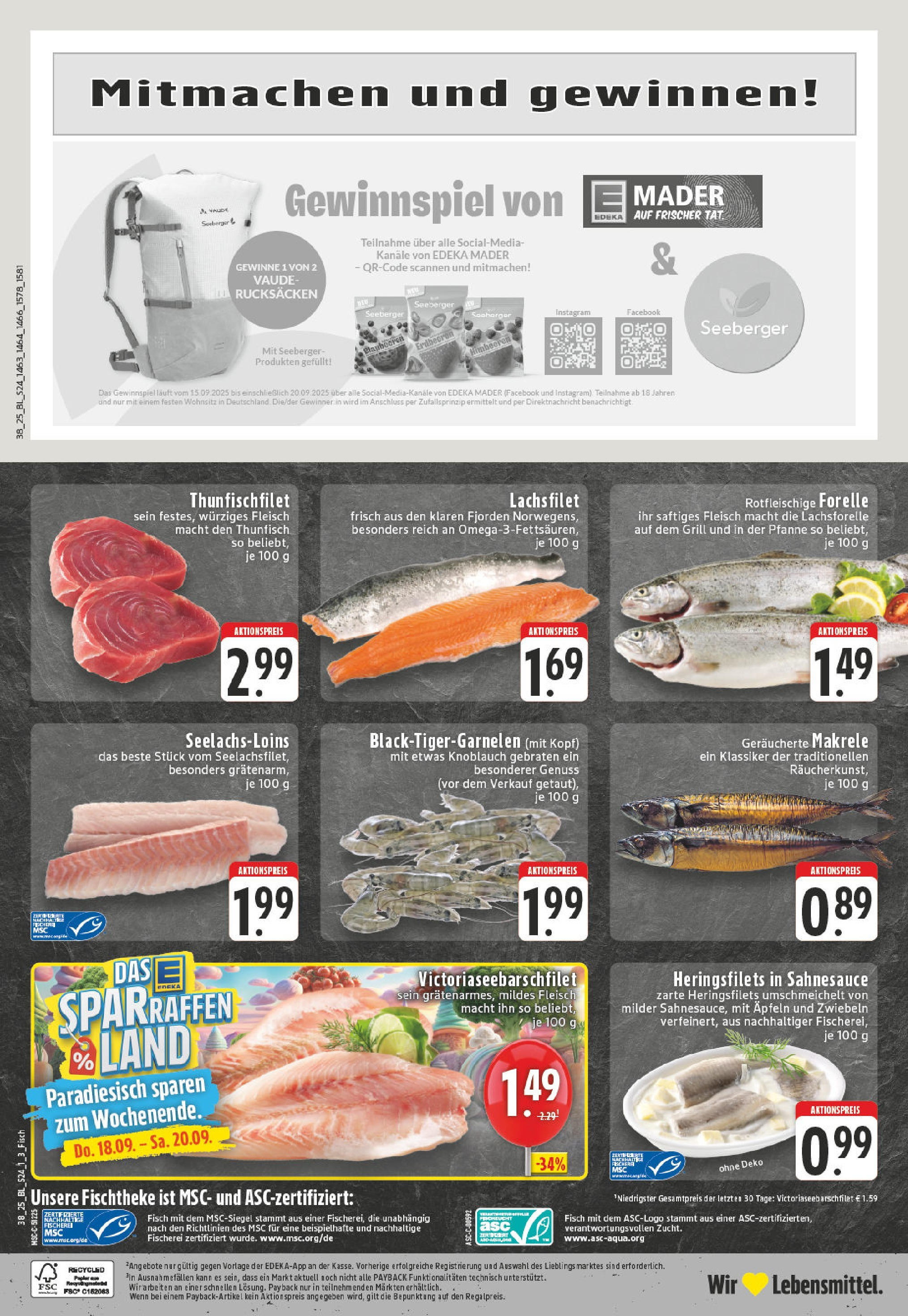 Edeka prospekt Gevelsberg (ab 14.09.2025) » Angebote Online | Seite: 26 | Produkte: Fisch, Zwiebeln, Knoblauch, Fleisch Edeka prospekt Gevelsberg (ab 14.09.2025) » Angebote Online | Seite: 26 | Produkte: Fisch, Zwiebeln, Knoblauch, Fleisch