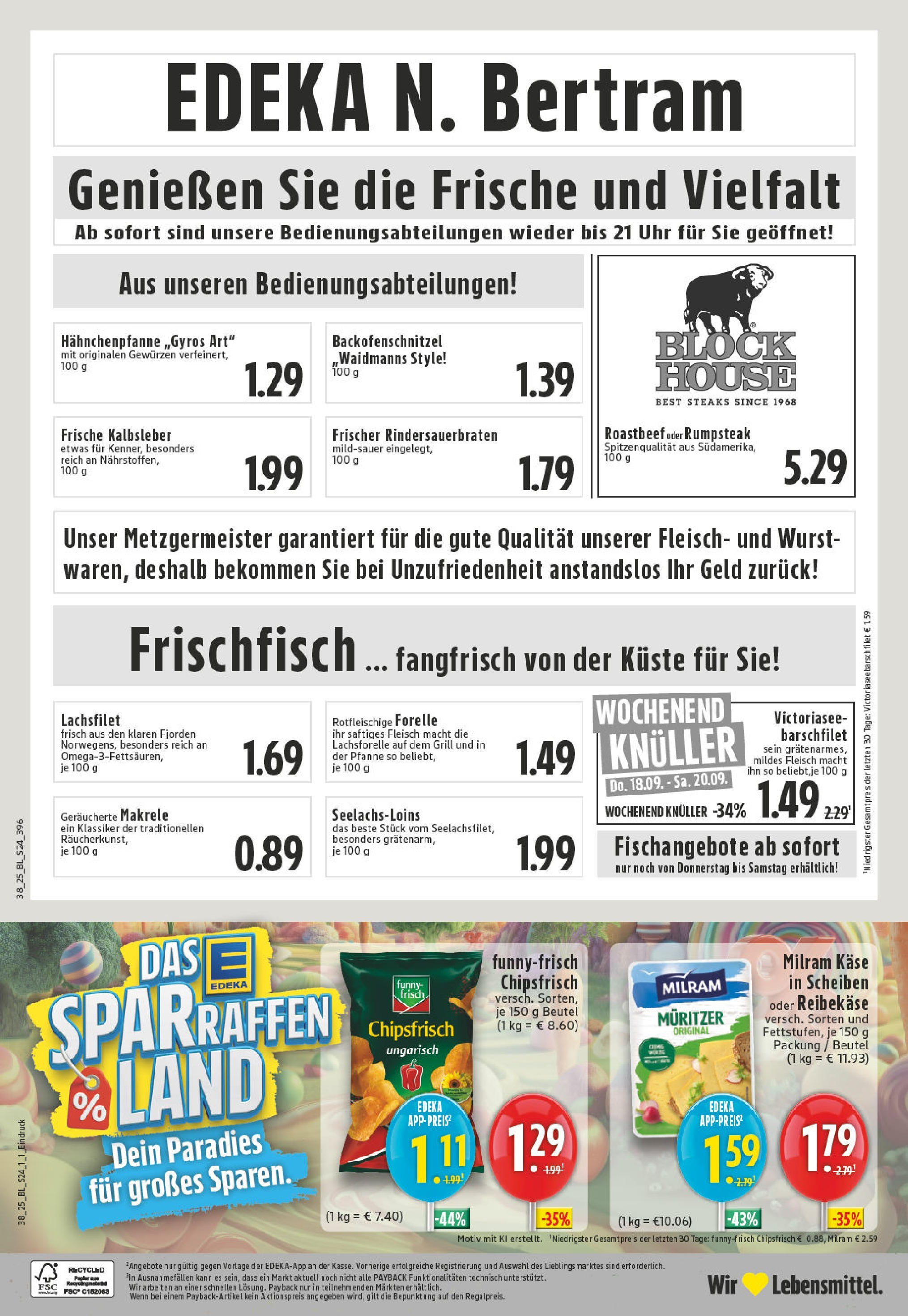 Edeka prospekt Witten (ab 14.09.2025) » Angebote Online | Seite: 26 | Produkte: Käse, Roastbeef, Reibekase, Fleisch Edeka prospekt Witten (ab 14.09.2025) » Angebote Online | Seite: 26 | Produkte: Käse, Roastbeef, Reibekase, Fleisch