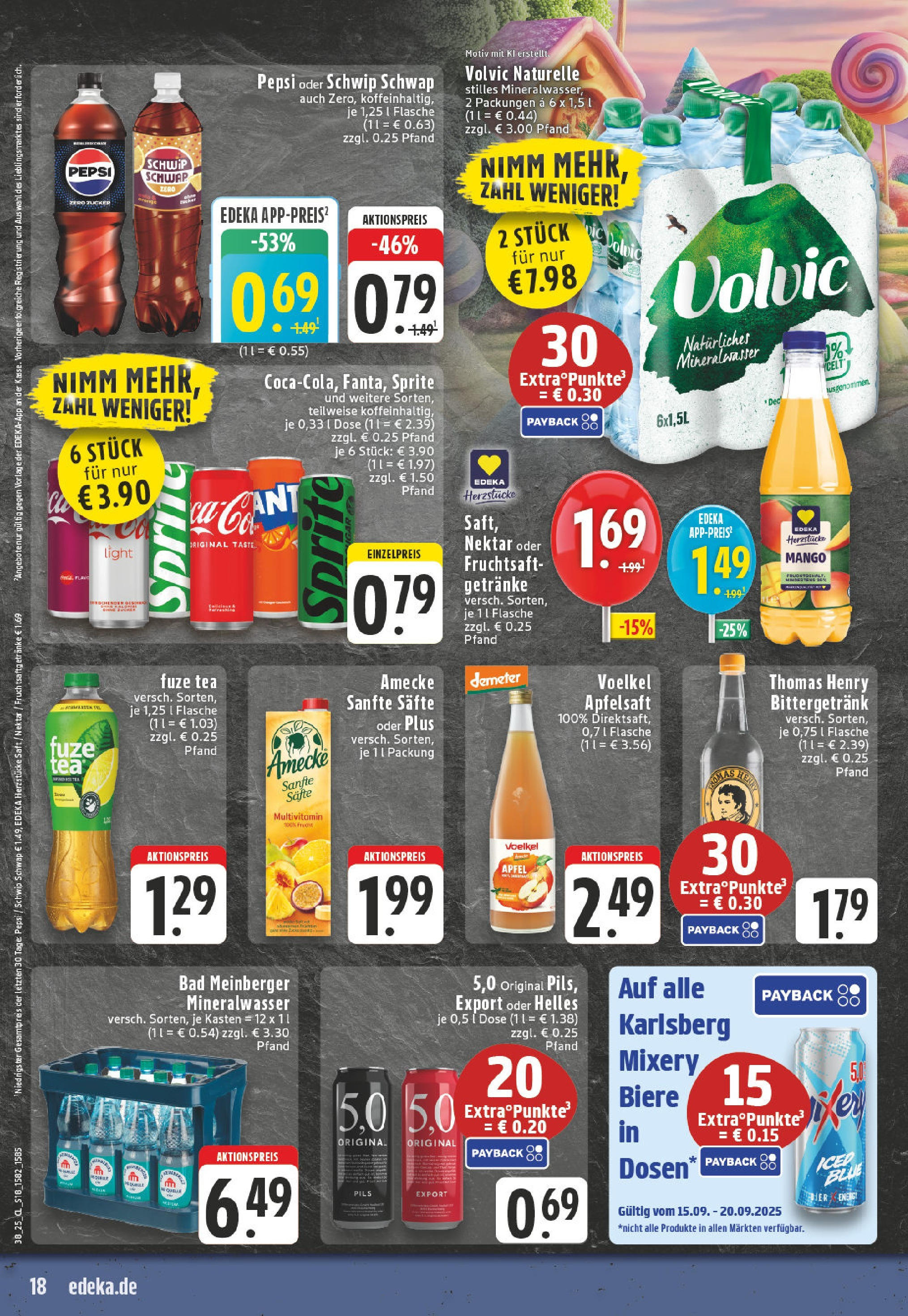 Edeka prospekt Oelde	 (ab 14.09.2025) » Angebote Online | Seite: 20 | Produkte: Bad, Pils, Apfelsaft, Zucker