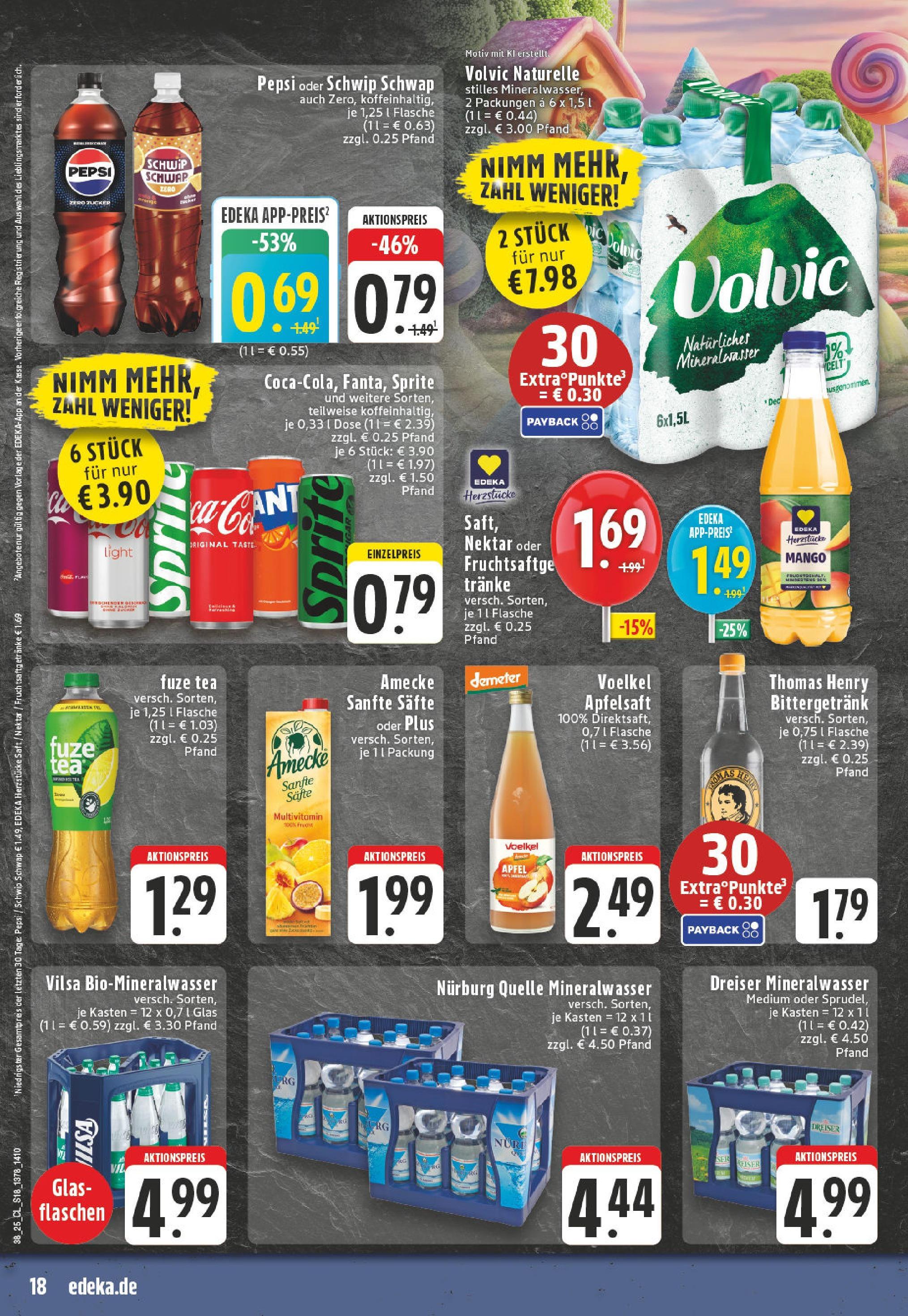 Edeka prospekt Puderbach	 (ab 14.09.2025) » Angebote Online | Seite: 20 | Produkte: Mineralwasser, Apple, Mango, Pepsi