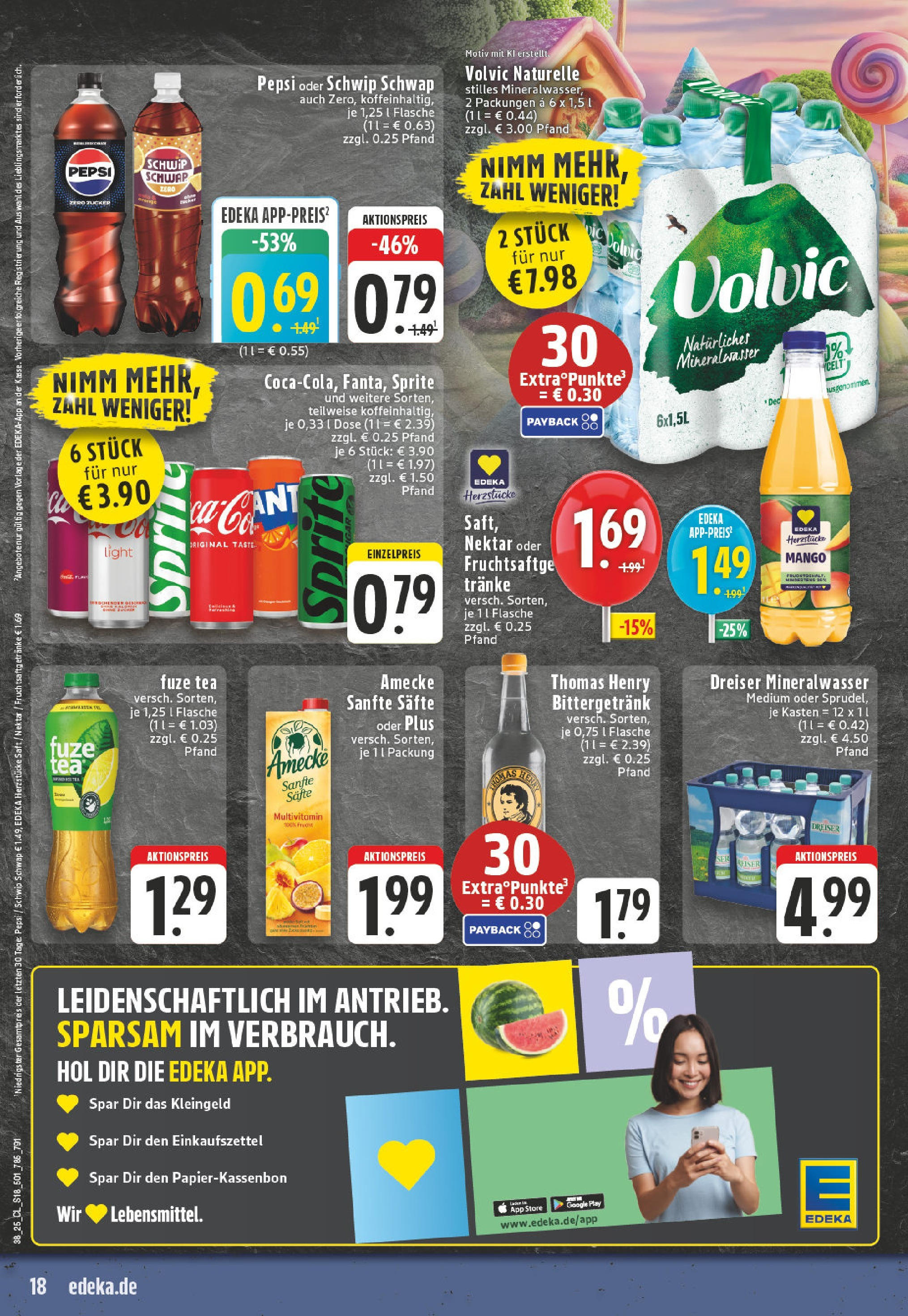 Edeka prospekt Lohmar - Birk	 (ab 14.09.2025) » Angebote Online | Seite: 20 | Produkte: Schwip schwap, Mineralwasser, Pepsi, Volvic