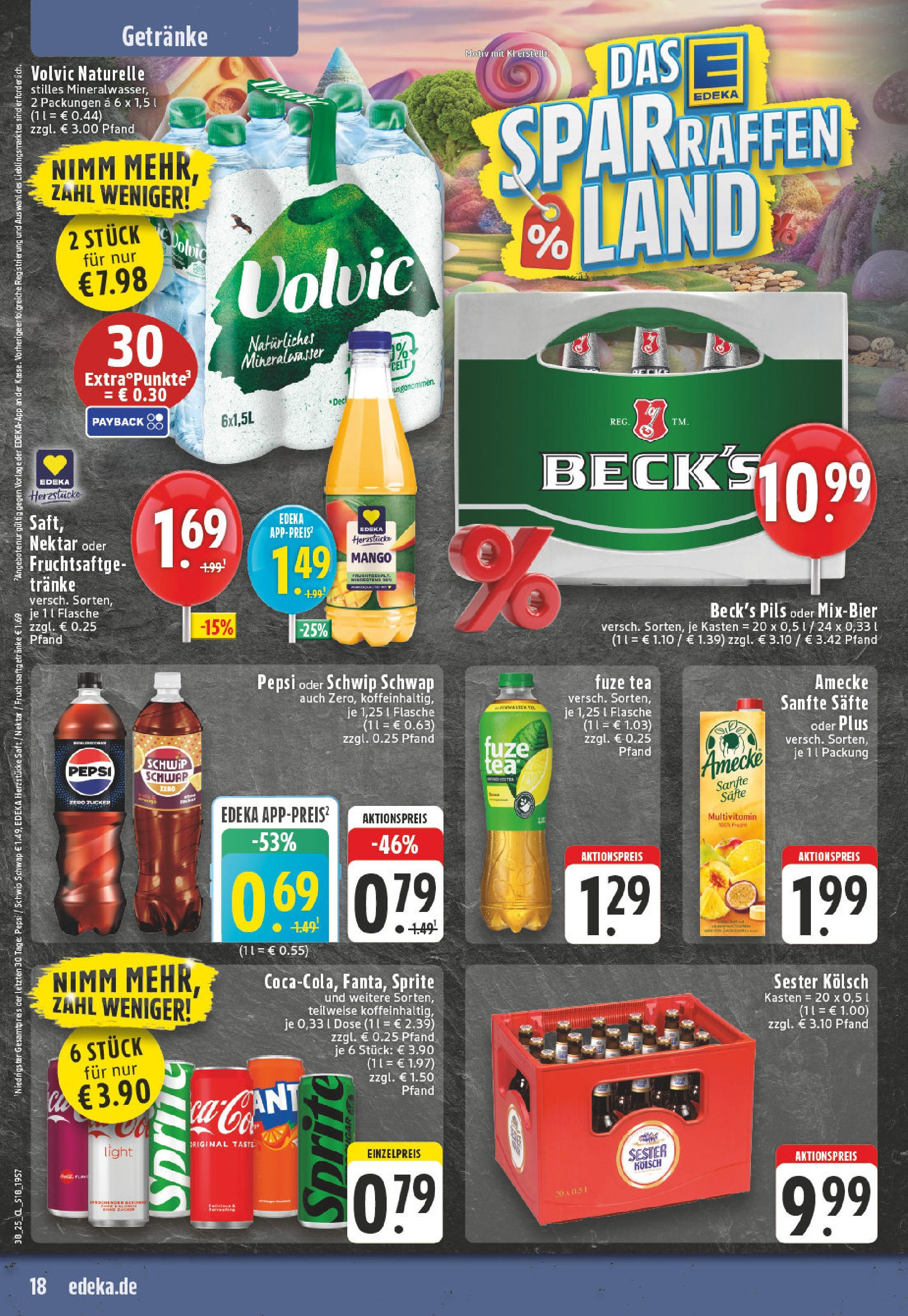 Edeka prospekt Leverkusen-Schlebusch	 (ab 14.09.2025) » Angebote Online | Seite: 20 | Produkte: Pils, Mango, Pepsi, Saft