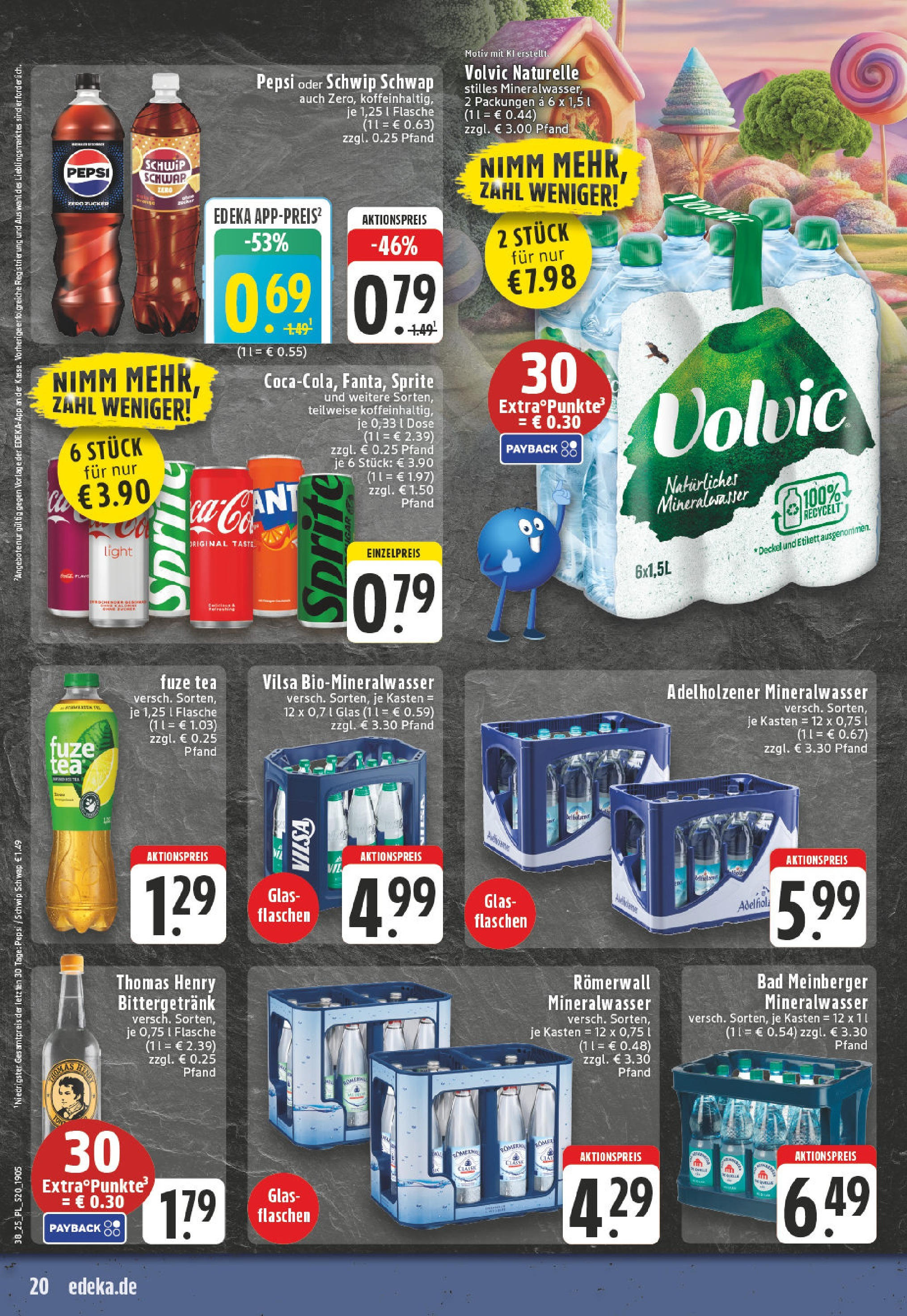 Edeka prospekt Lippstadt (ab 14.09.2025) » Angebote Online | Seite: 22 | Produkte: Fuze tea, Mineralwasser, Zucker, Volvic Edeka prospekt Lippstadt (ab 14.09.2025) » Angebote Online | Seite: 22 | Produkte: Fuze tea, Mineralwasser, Zucker, Volvic