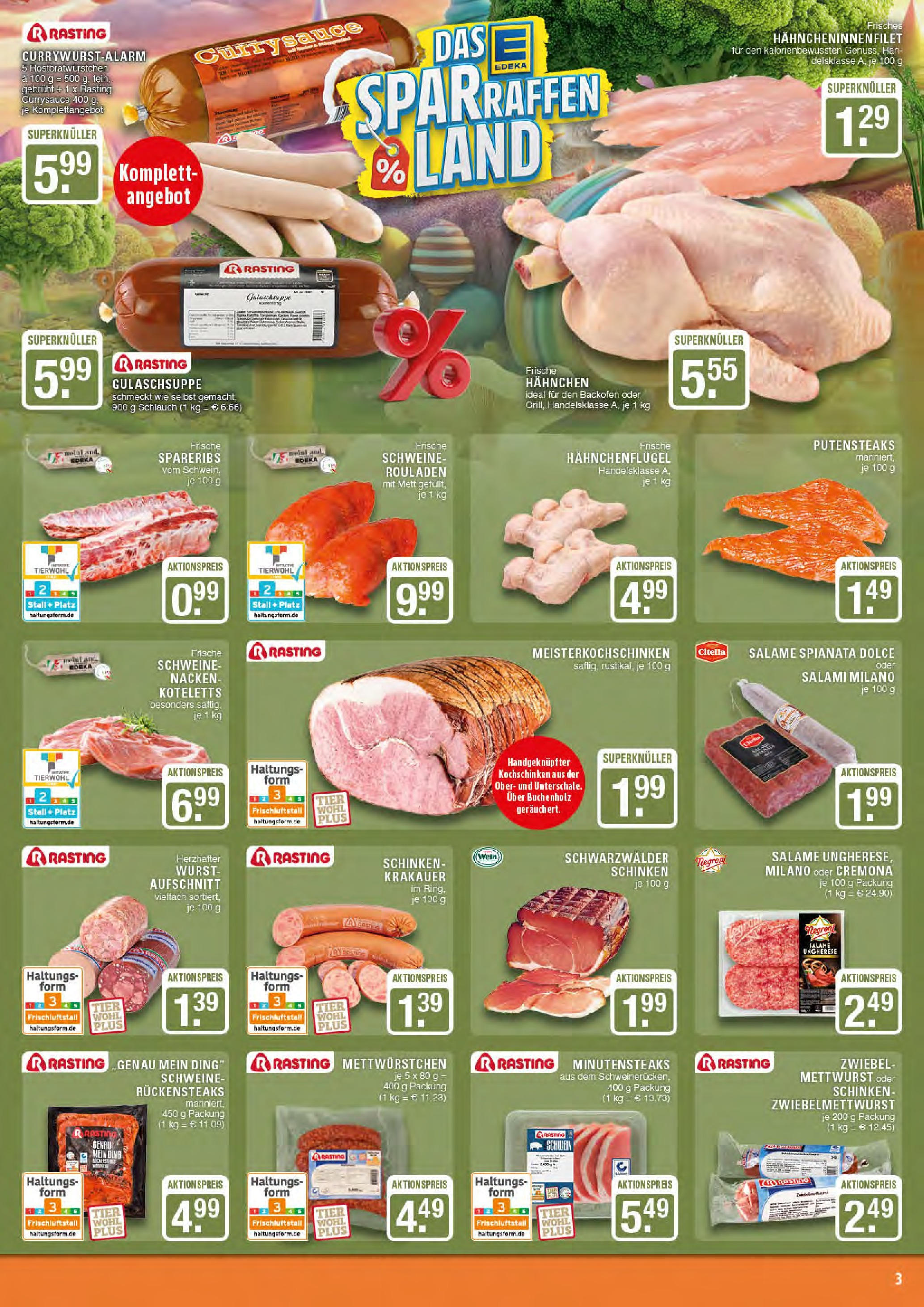 Edeka prospekt Marl	 (ab 14.09.2025) » Angebote Online | Seite: 3 | Produkte: Wurst, Backofen, Salami, Wein