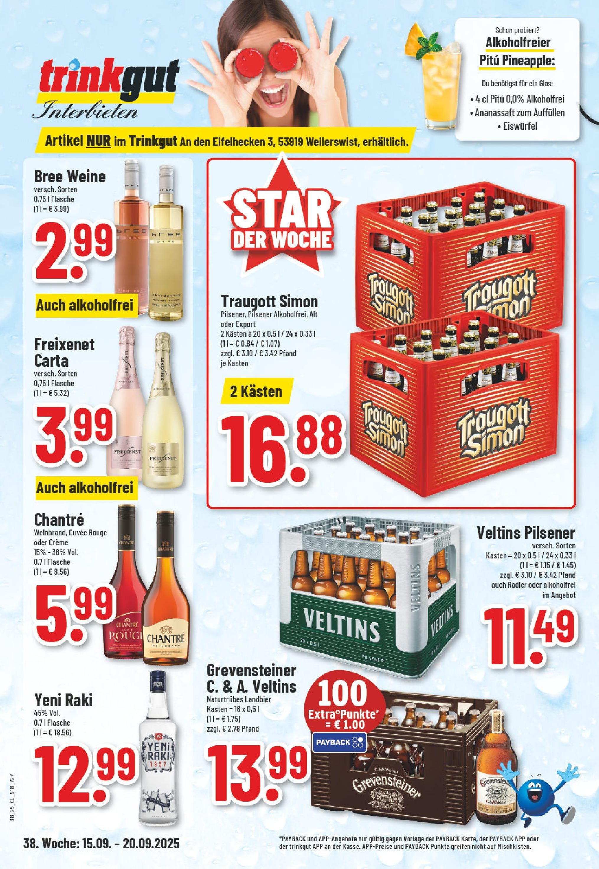 Edeka prospekt Weilerswist	 (ab 14.09.2025) » Angebote Online | Seite: 20 | Produkte: Freixenet, Rouge, Chantré, Veltins