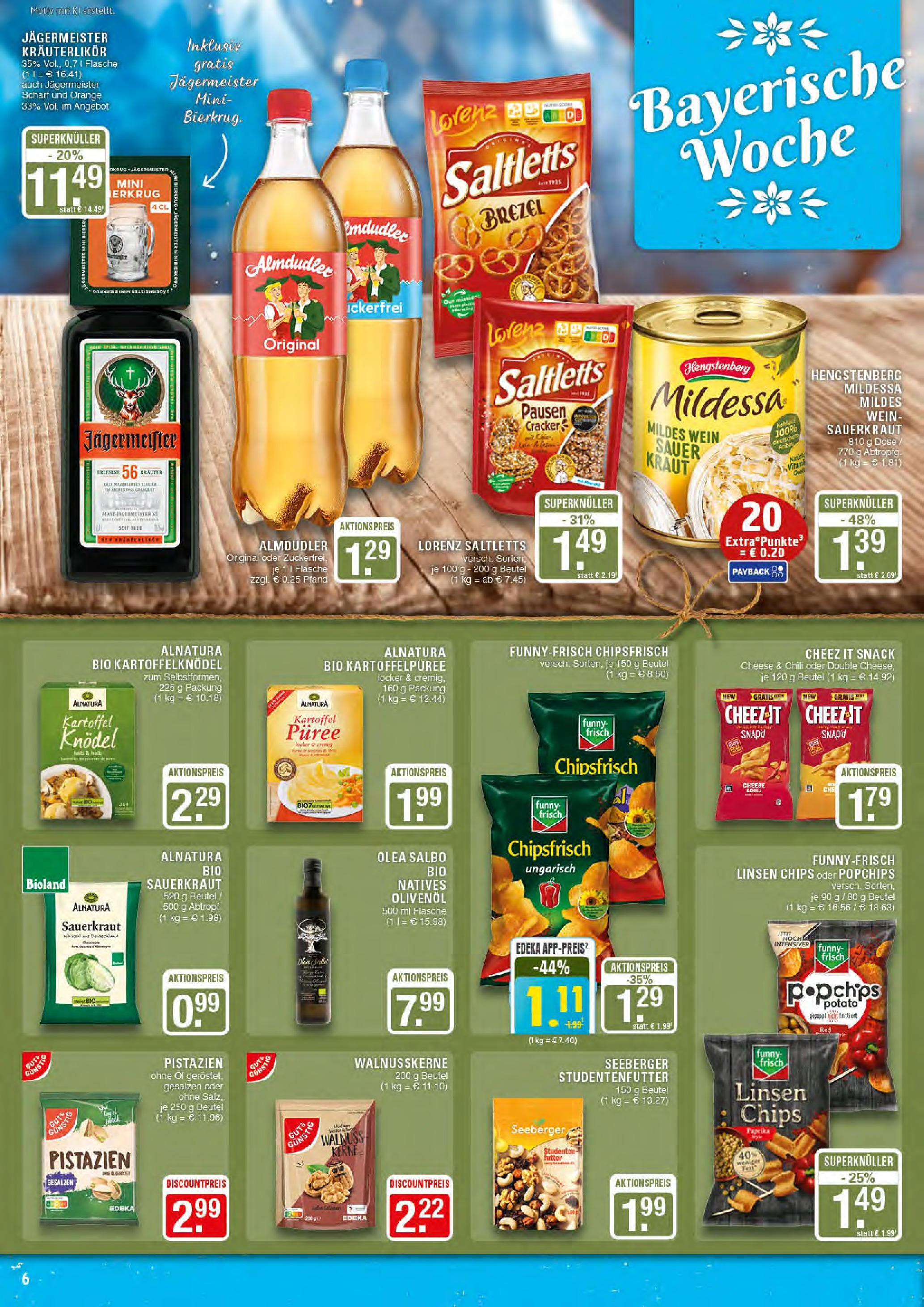 Edeka prospekt Marl	 (ab 14.09.2025) » Angebote Online | Seite: 6 | Produkte: Jägermeister, Paprika, Chili, Kraut
