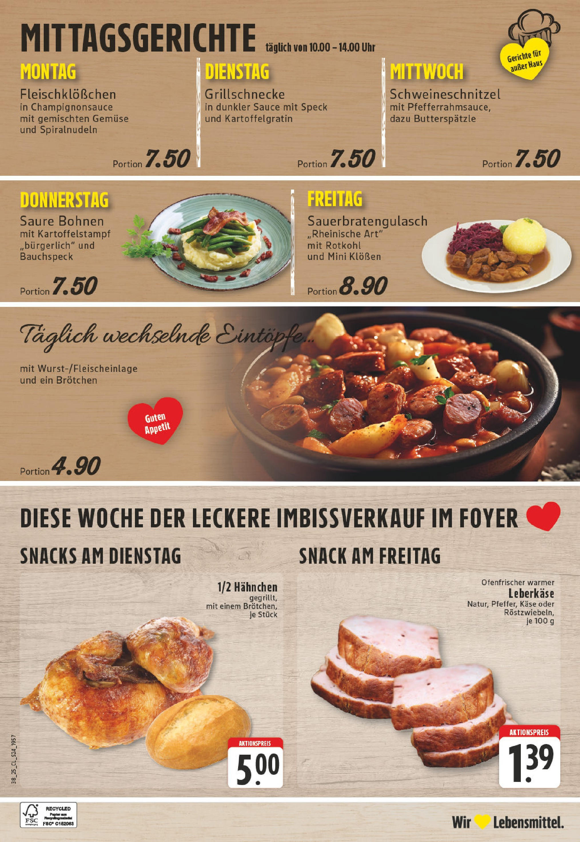 Edeka prospekt Leverkusen-Schlebusch	 (ab 14.09.2025) » Angebote Online | Seite: 26 | Produkte: Hahnchen, Käse, Rotkohl, Uhr