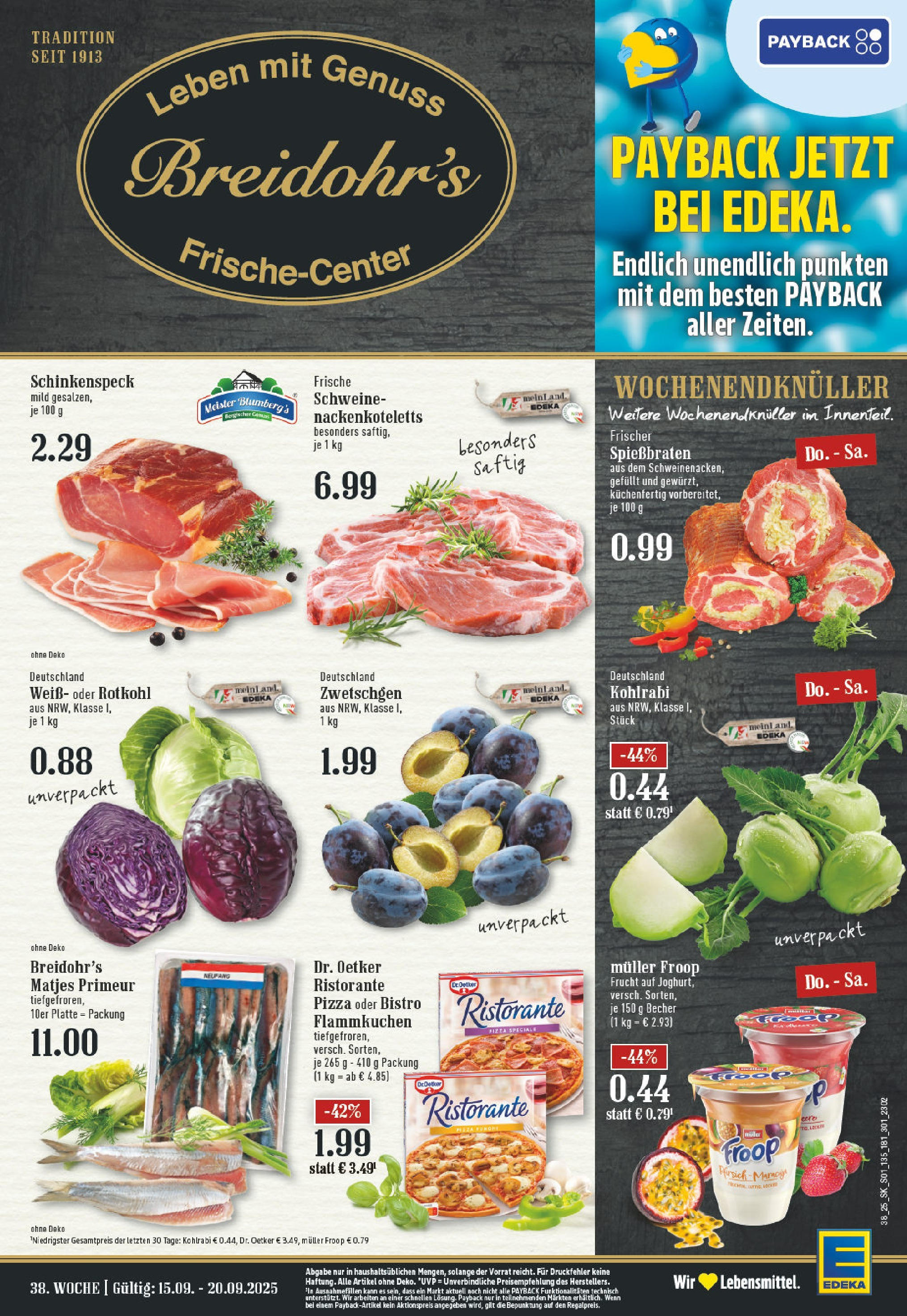 Edeka prospekt Rösrath	 (ab 14.09.2025) » Angebote Online | Seite: 1