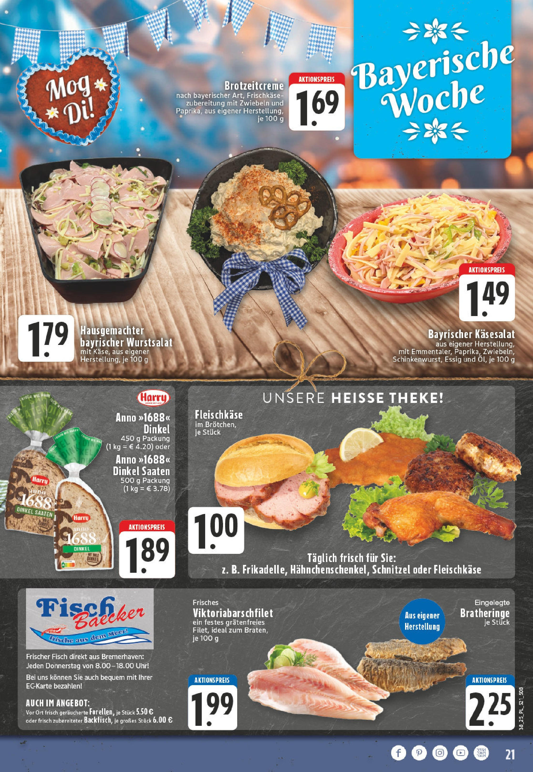 Edeka prospekt Kerken-Aldekerk (ab 14.09.2025) » Angebote Online | Seite: 23 | Produkte: Essig, Fisch, Zwiebeln, Uhr Edeka prospekt Kerken-Aldekerk (ab 14.09.2025) » Angebote Online | Seite: 23 | Produkte: Essig, Fisch, Zwiebeln, Uhr