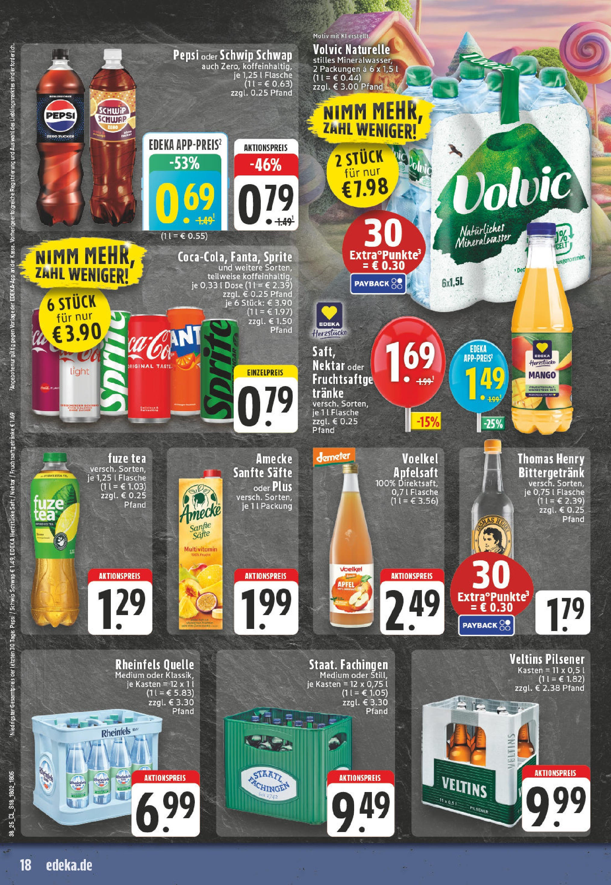 Edeka prospekt Witten-Bommern	 (ab 14.09.2025) » Angebote Online | Seite: 20 | Produkte: Fuze tea, Äpfel, Mango, Pepsi