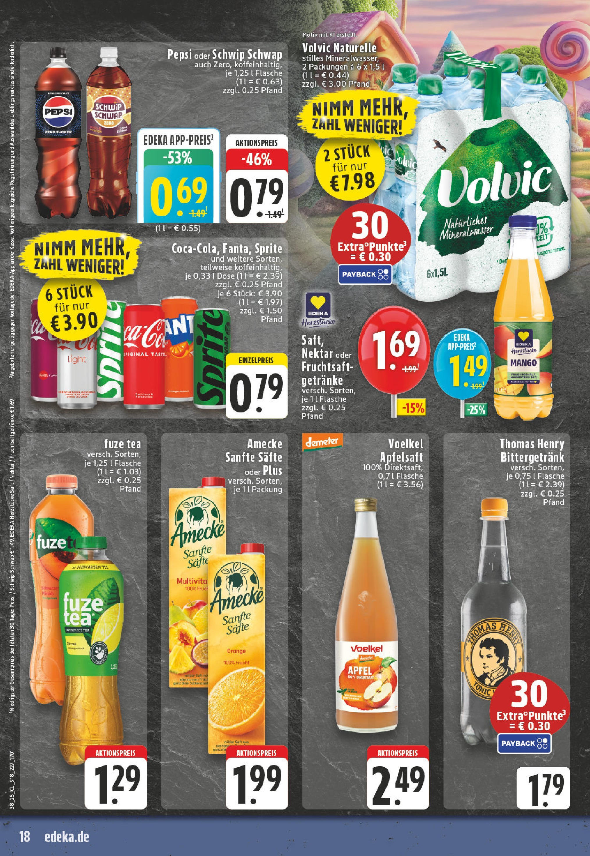 Edeka prospekt Leichlingen	 (ab 14.09.2025) » Angebote Online | Seite: 20 | Produkte: Fuze tea, Zucker, Saft, Volvic