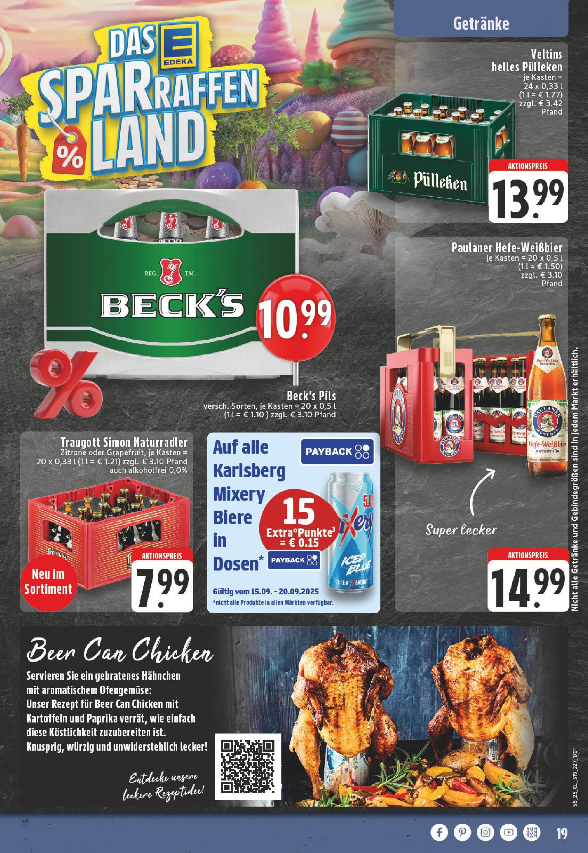 Edeka prospekt Leichlingen	 (ab 14.09.2025) » Angebote Online | Seite: 21 | Produkte: Energy, Pils, Paprika, Veltins