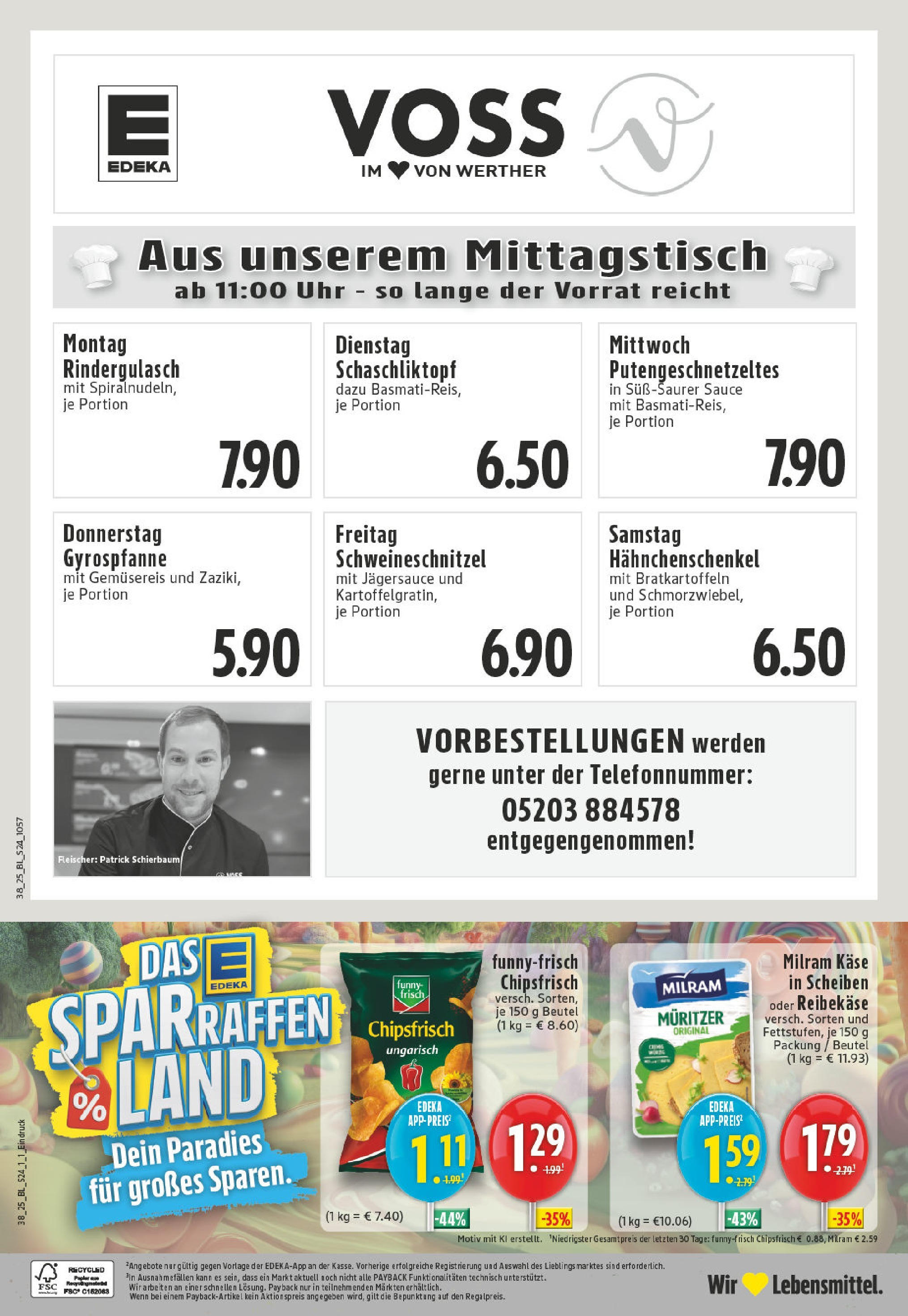 Edeka prospekt Werther	 (ab 14.09.2025) » Angebote Online | Seite: 26 | Produkte: Käse, Milram, Chips, Uhr