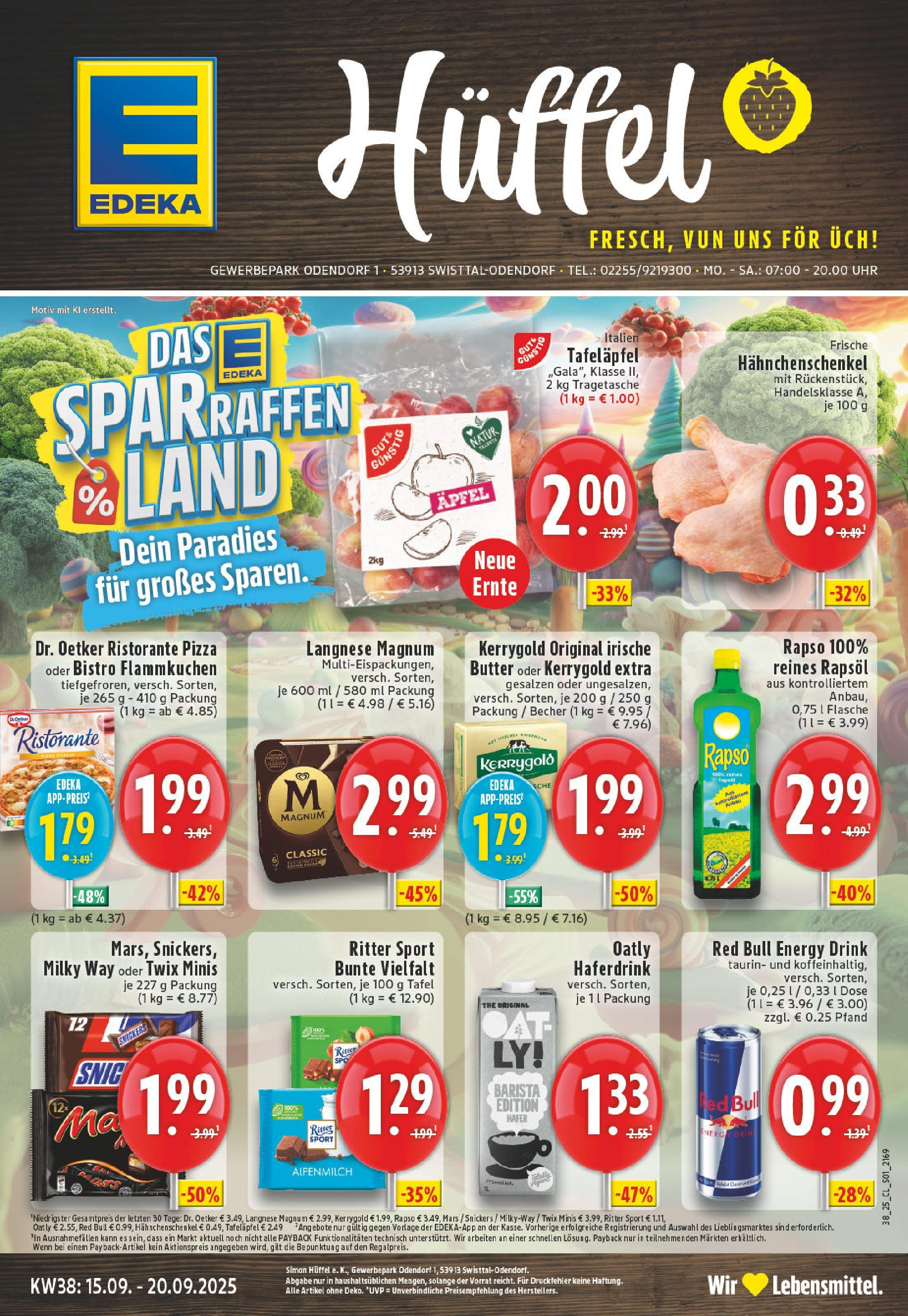 Edeka prospekt Swisttal-Odendorf	 (ab 14.09.2025) » Angebote Online | Seite: 1 | Produkte: Red bull, Energy, Butter, Ritter sport