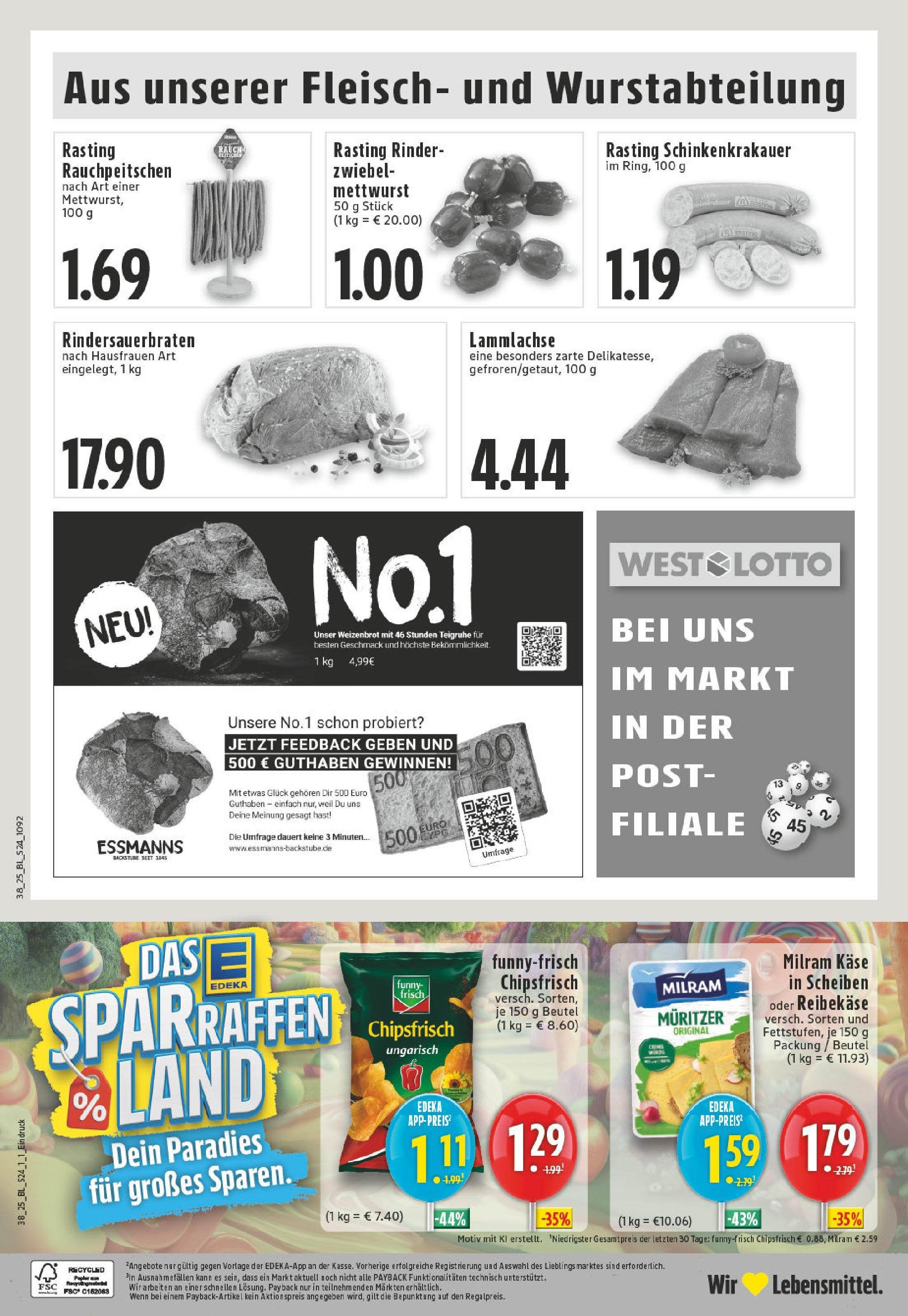 Edeka prospekt Billerbeck	 (ab 14.09.2025) » Angebote Online | Seite: 26