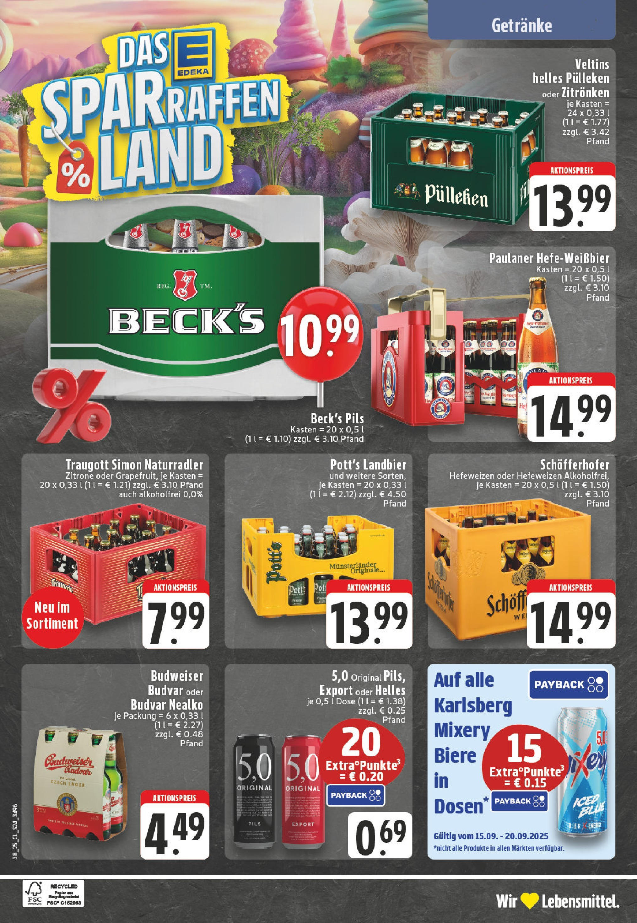 Edeka prospekt Essen (ab 14.09.2025) » Angebote Online | Seite: 26 | Produkte: Bier, Zitrone, Budweiser, Veltins Edeka prospekt Essen (ab 14.09.2025) » Angebote Online | Seite: 26 | Produkte: Bier, Zitrone, Budweiser, Veltins