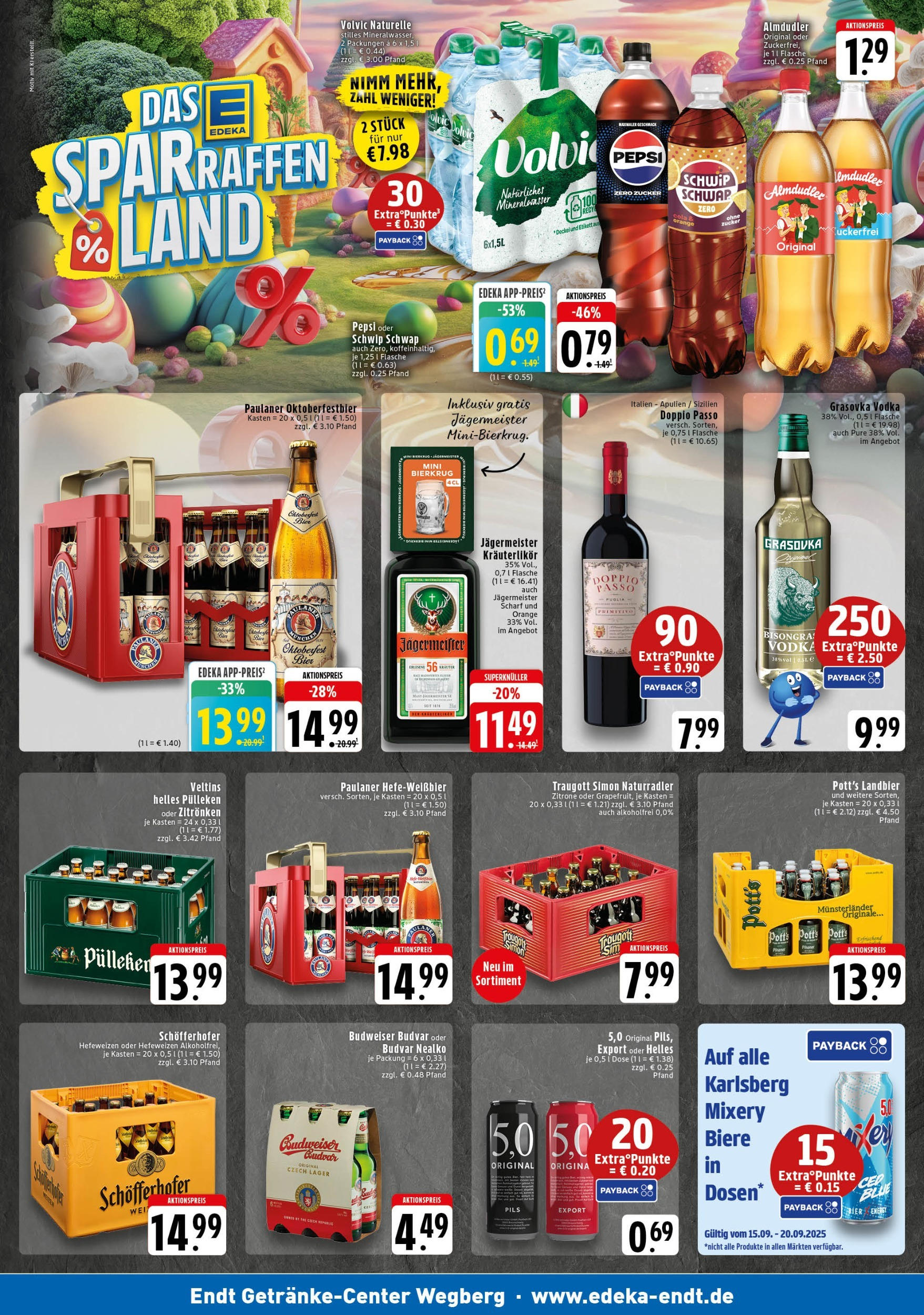 Edeka prospekt Wegberg (ab 14.09.2025) » Angebote Online | Seite: 3 | Produkte: Helles pulleken, Cola, Mineralwasser, Pepsi Edeka prospekt Wegberg (ab 14.09.2025) » Angebote Online | Seite: 3 | Produkte: Helles pulleken, Cola, Mineralwasser, Pepsi