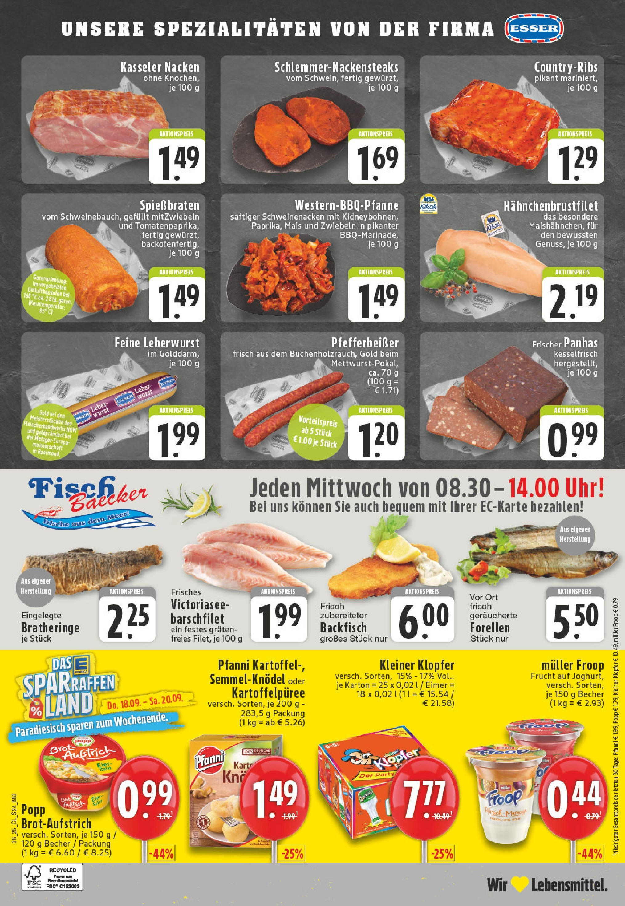 Edeka prospekt Erkelenz	 (ab 14.09.2025) » Angebote Online | Seite: 26 | Produkte: Froop, Eier, Zwiebeln, Wurst