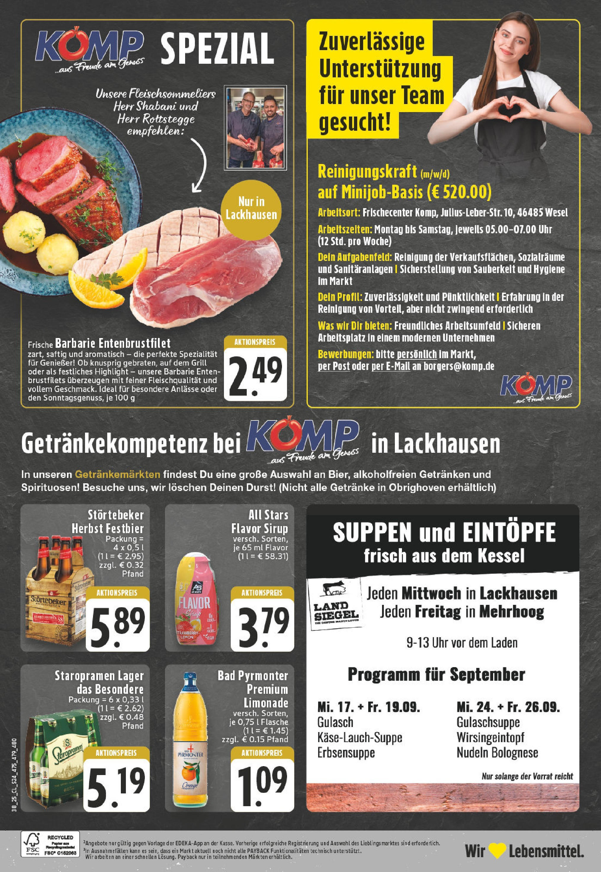 Edeka prospekt Wesel-Obrighoven (ab 14.09.2025) » Angebote Online | Seite: 26 | Produkte: Bad, Limonade, Sirup, Uhr Edeka prospekt Wesel-Obrighoven (ab 14.09.2025) » Angebote Online | Seite: 26 | Produkte: Bad, Limonade, Sirup, Uhr