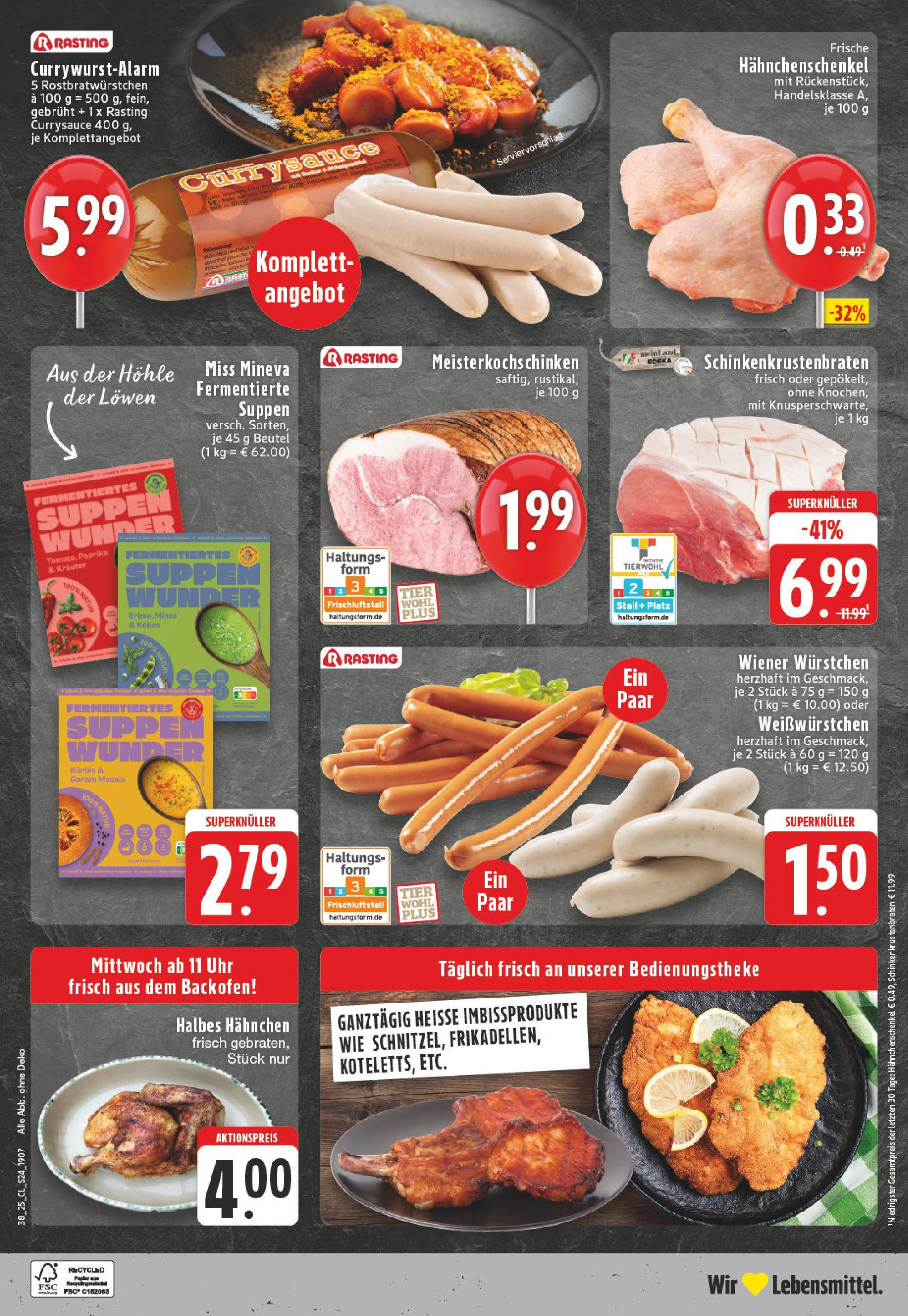 Edeka prospekt Paderborn (ab 14.09.2025) » Angebote Online | Seite: 26 | Produkte: Hahnchen, Hahnchenschenkel, Paprika, Uhr Edeka prospekt Paderborn (ab 14.09.2025) » Angebote Online | Seite: 26 | Produkte: Hahnchen, Hahnchenschenkel, Paprika, Uhr