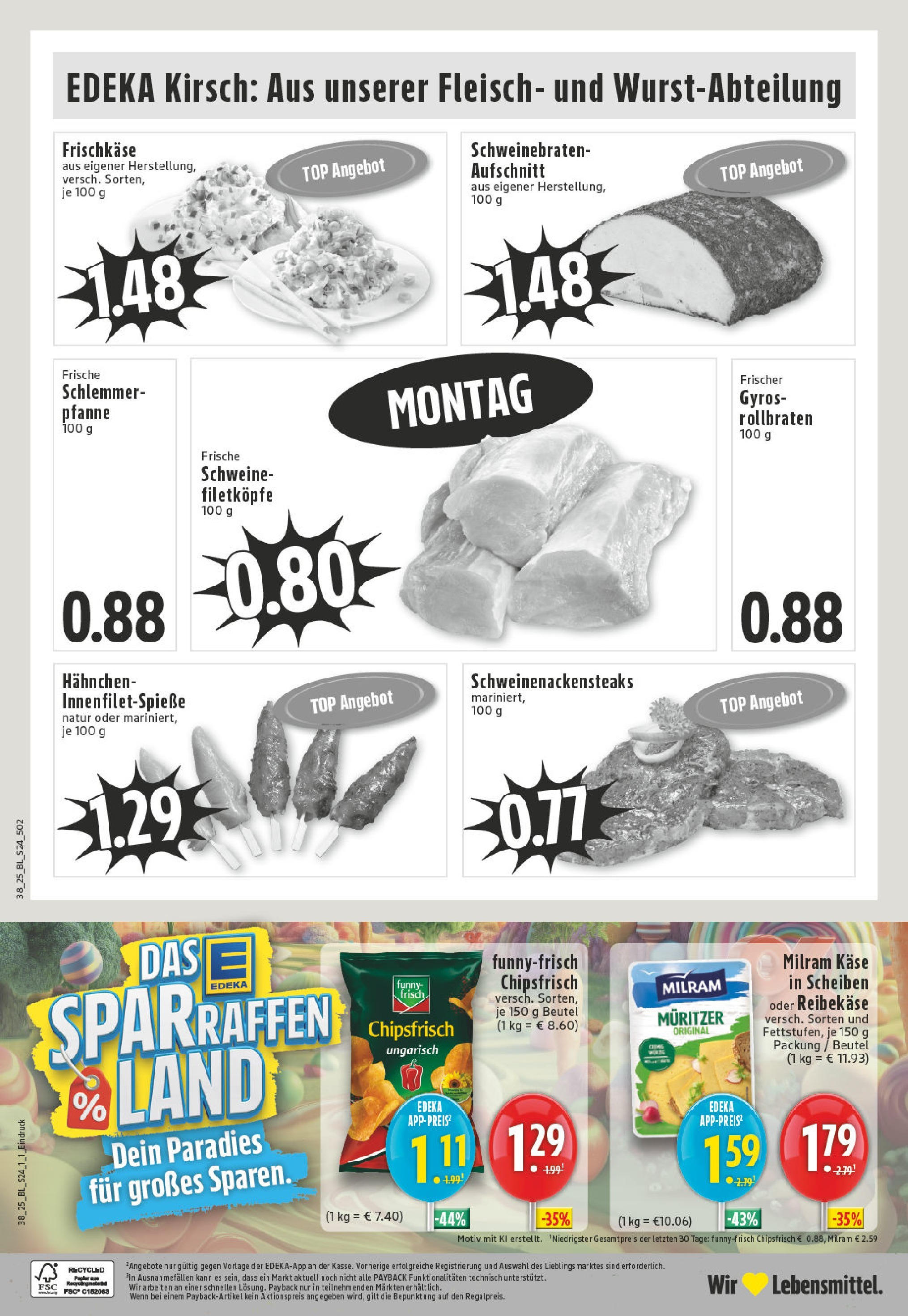 Edeka prospekt Hünxe-Drevenack (ab 14.09.2025) » Angebote Online | Seite: 26 | Produkte: Käse, Gyros, Reibekase, Chips Edeka prospekt Hünxe-Drevenack (ab 14.09.2025) » Angebote Online | Seite: 26 | Produkte: Käse, Gyros, Reibekase, Chips