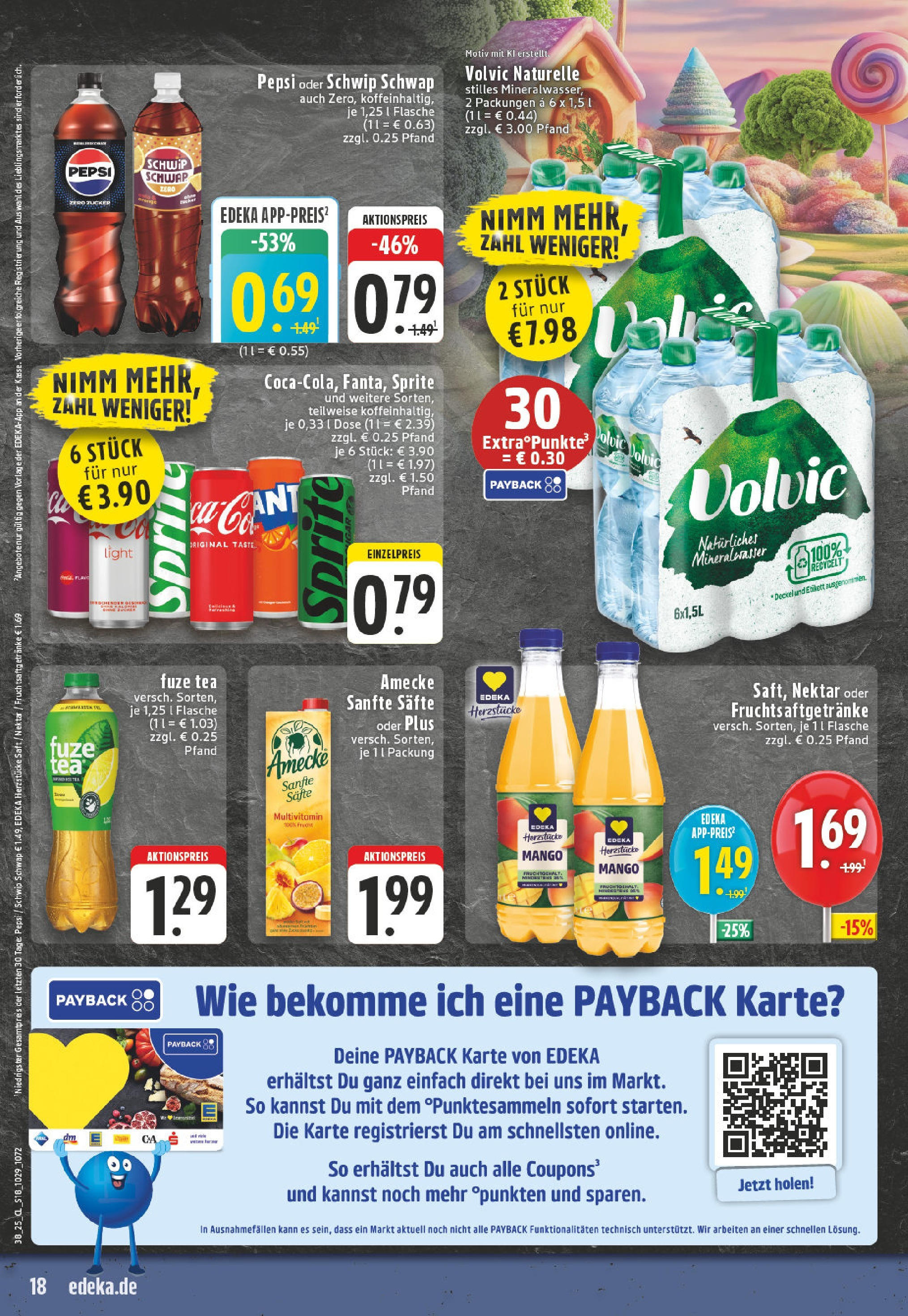 Edeka prospekt Moers (ab 14.09.2025) » Angebote Online | Seite: 20 | Produkte: Fuze tea, Zucker, Mango, Volvic Edeka prospekt Moers (ab 14.09.2025) » Angebote Online | Seite: 20 | Produkte: Fuze tea, Zucker, Mango, Volvic