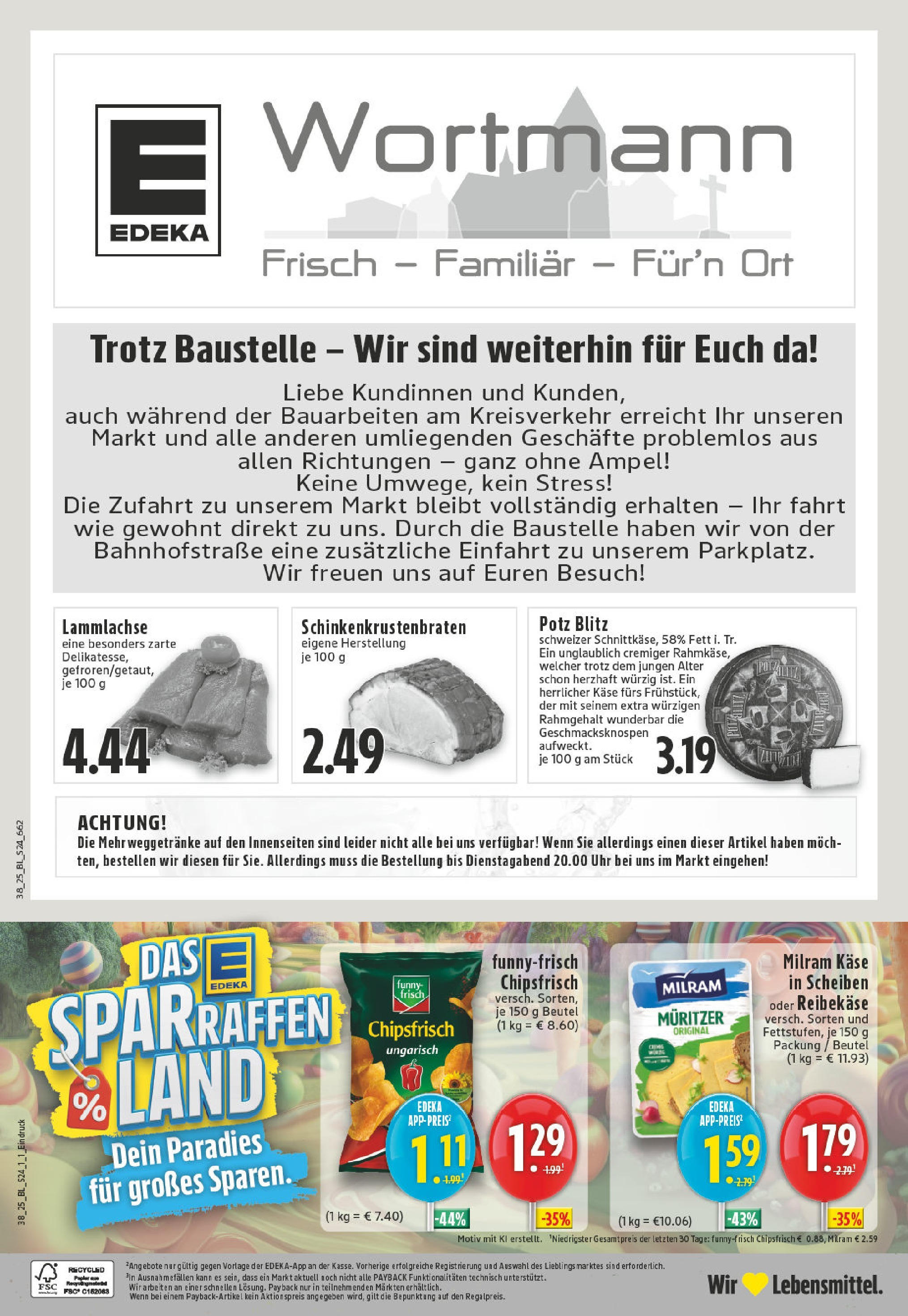 Edeka prospekt Ense-Niederense (ab 14.09.2025) » Angebote Online | Seite: 26 | Produkte: Käse, Milram, Reibekase, Uhr Edeka prospekt Ense-Niederense (ab 14.09.2025) » Angebote Online | Seite: 26 | Produkte: Käse, Milram, Reibekase, Uhr