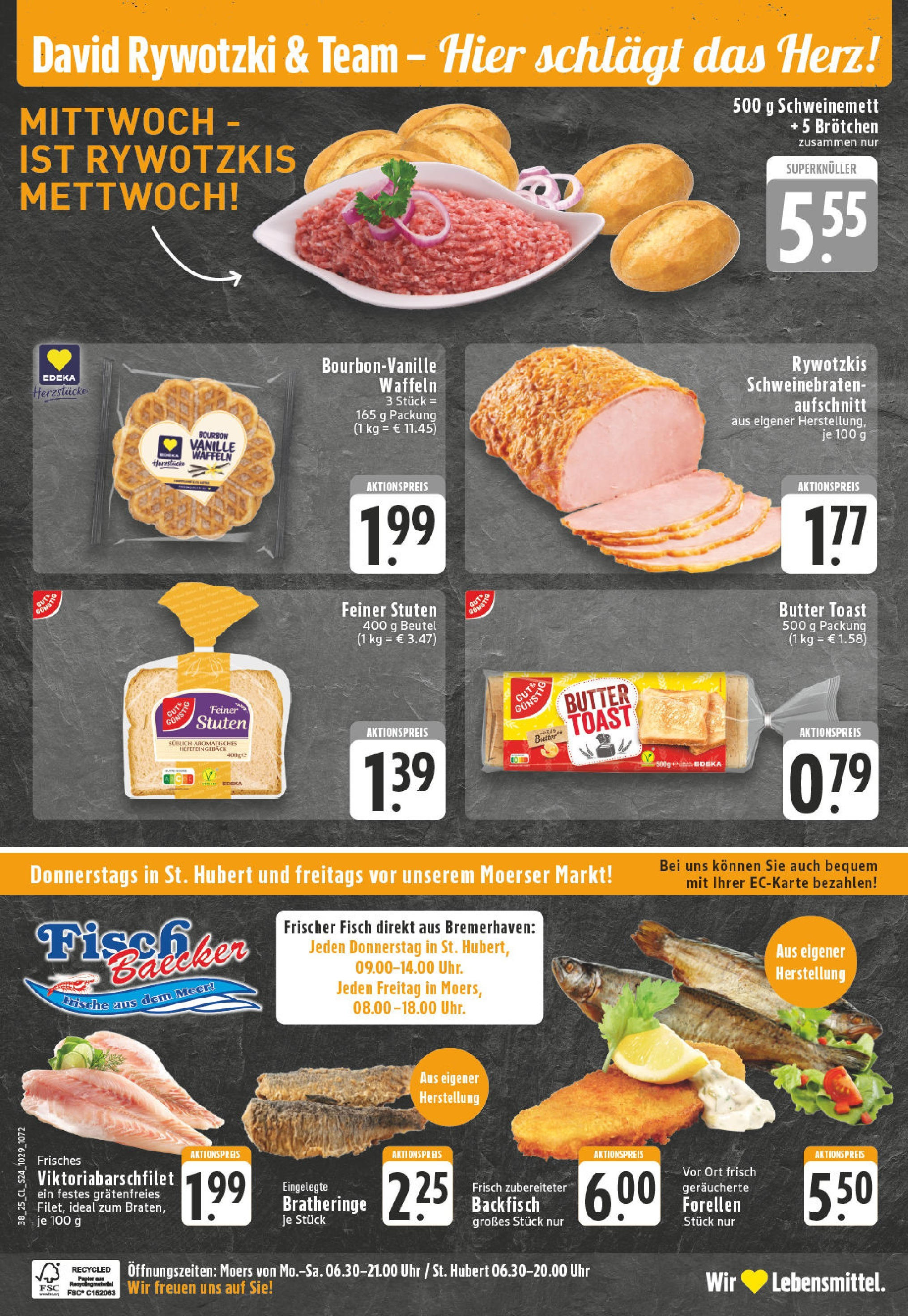 Edeka prospekt Moers (ab 14.09.2025) » Angebote Online | Seite: 26 | Produkte: Butter, Waffeln, Fisch, Bourbon Edeka prospekt Moers (ab 14.09.2025) » Angebote Online | Seite: 26 | Produkte: Butter, Waffeln, Fisch, Bourbon