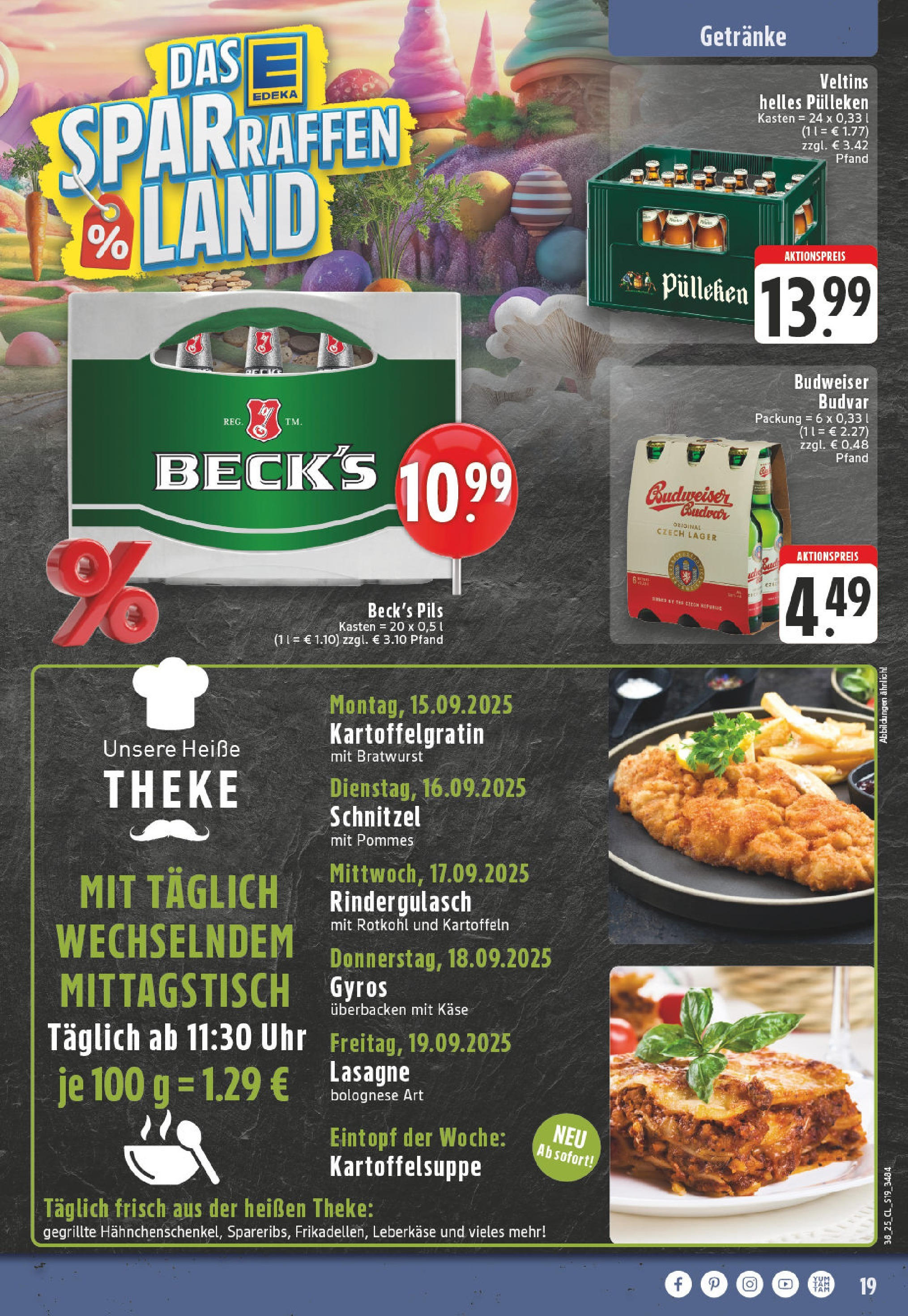 Edeka prospekt Hamm (ab 14.09.2025) » Angebote Online | Seite: 21 | Produkte: Rotkohl, Theke, Pils, Uhr Edeka prospekt Hamm (ab 14.09.2025) » Angebote Online | Seite: 21 | Produkte: Rotkohl, Theke, Pils, Uhr