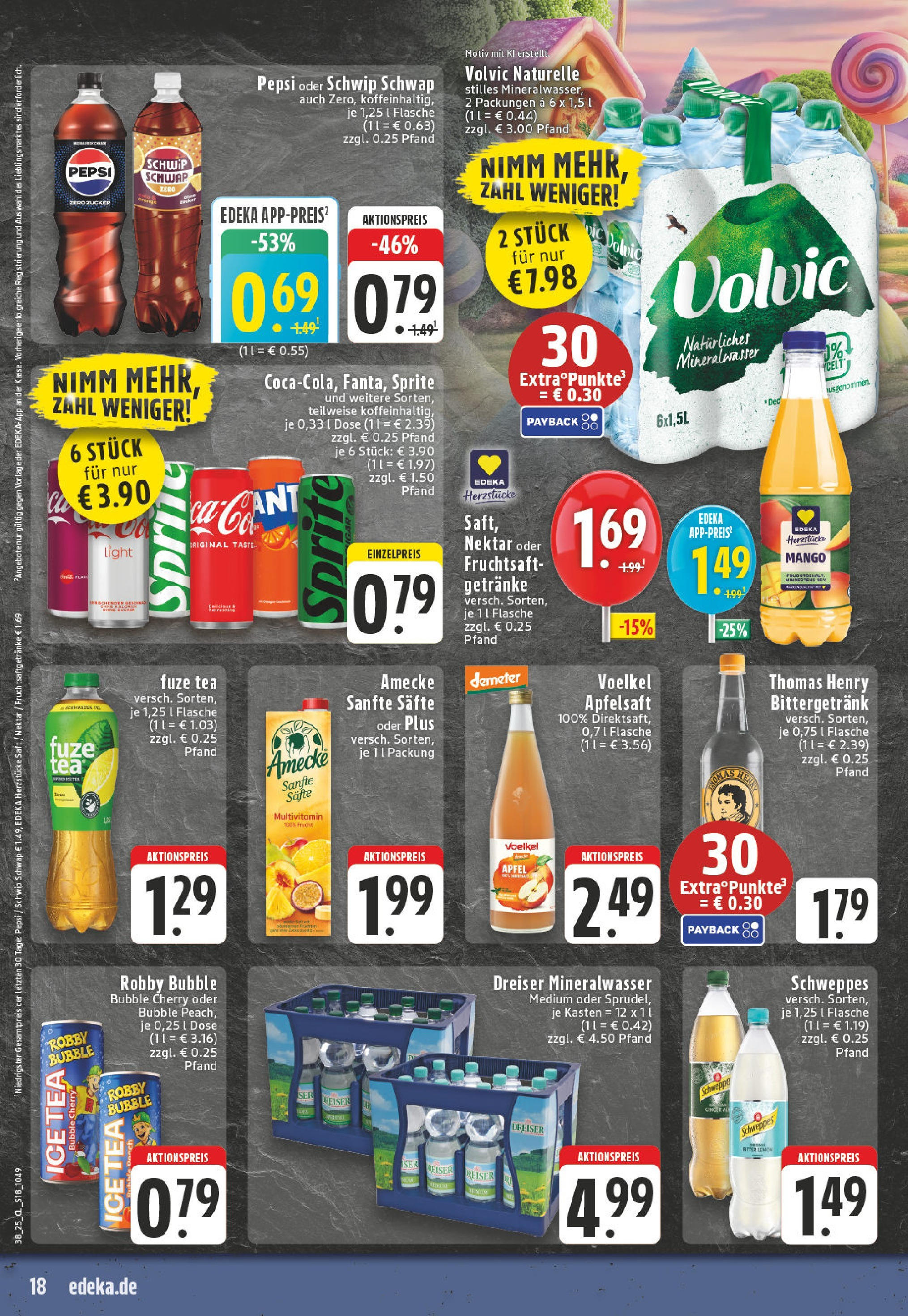 Edeka prospekt Kempenich	 (ab 14.09.2025) » Angebote Online | Seite: 20 | Produkte: Fuze tea, Sprite, Schweppes, Zucker
