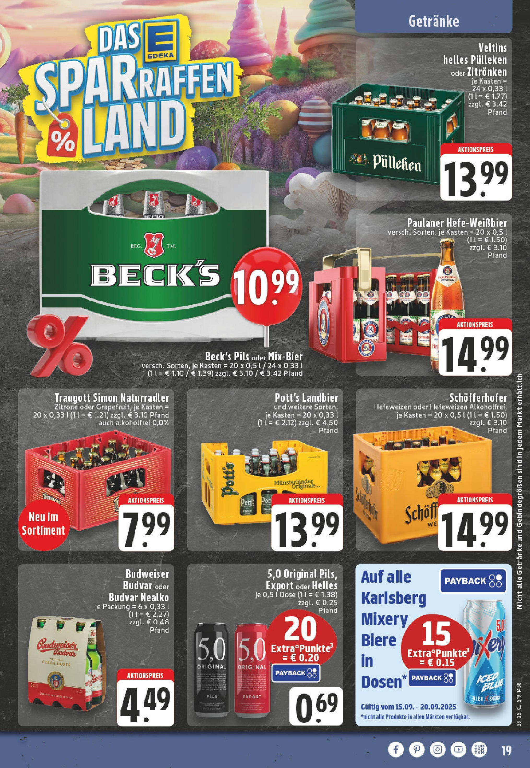 Edeka prospekt Dortmund	 (ab 14.09.2025) » Angebote Online | Seite: 25 | Produkte: Radler, Mixery, Paulaner, Veltins
