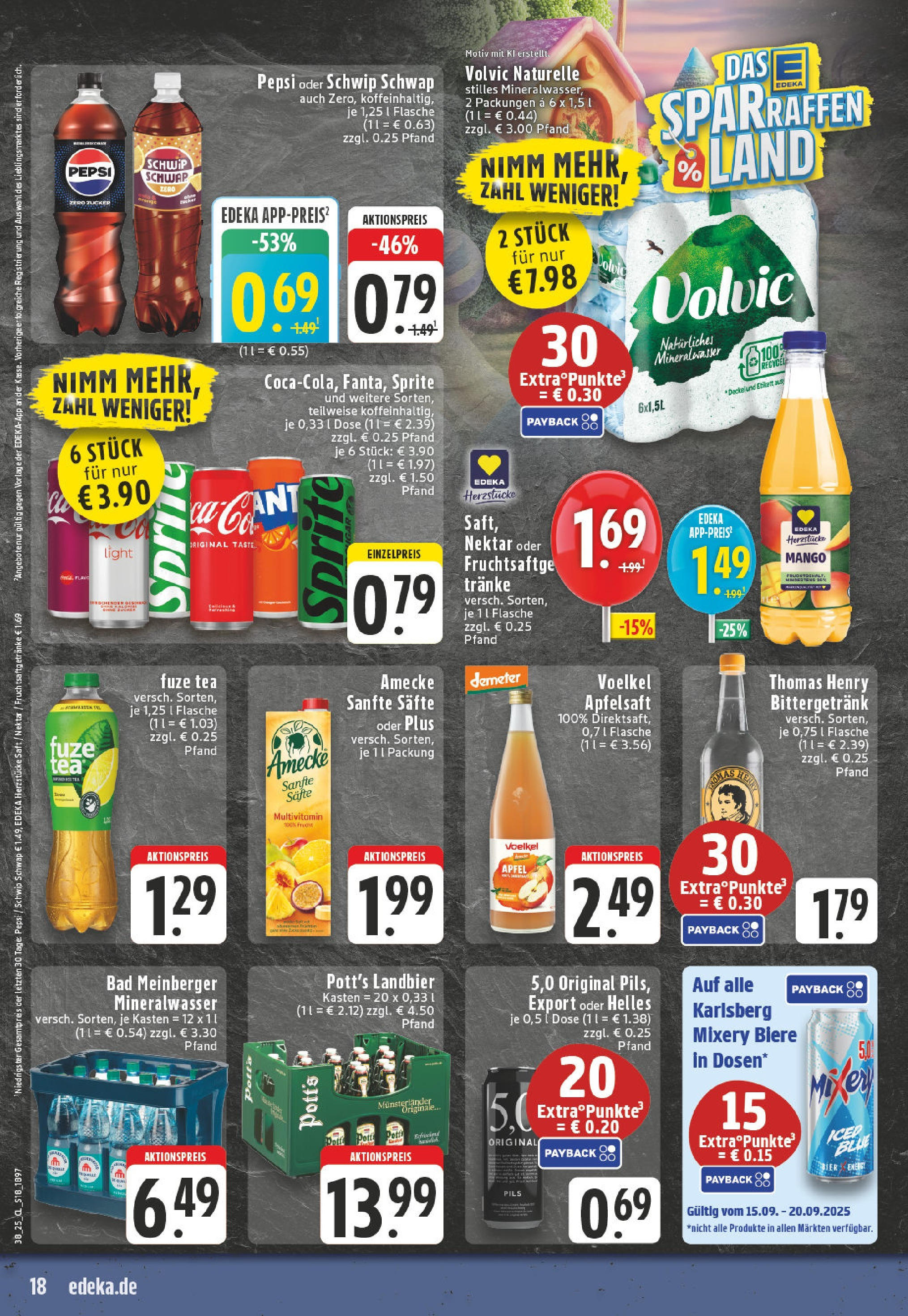 Edeka prospekt Dortmund - Wickede	 (ab 14.09.2025) » Angebote Online | Seite: 20 | Produkte: Sprite, Äpfel, Apple, Mango