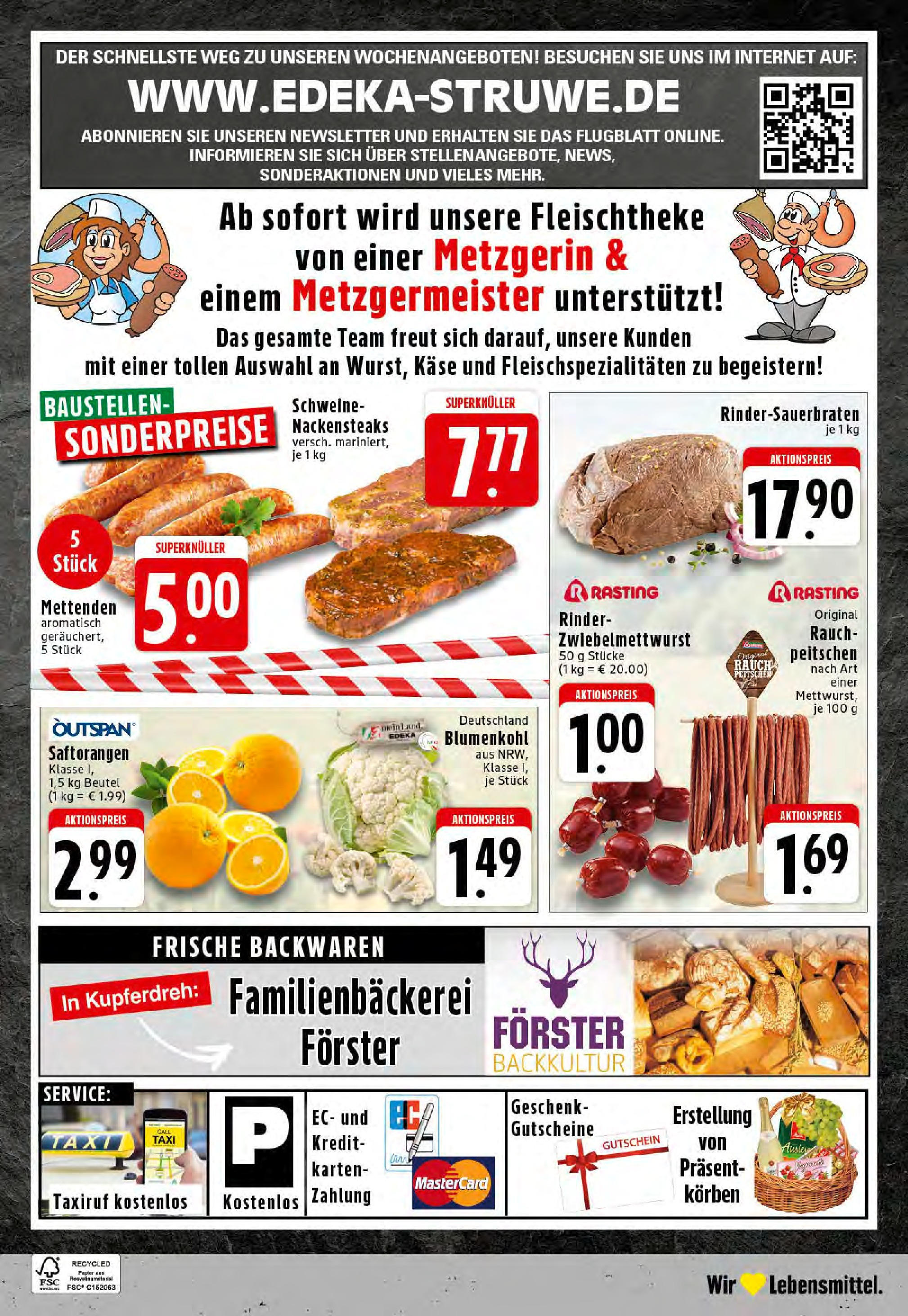Edeka prospekt Essen	 (ab 14.09.2025) » Angebote Online | Seite: 24 | Produkte: Nackensteaks, Käse, Blumenkohl