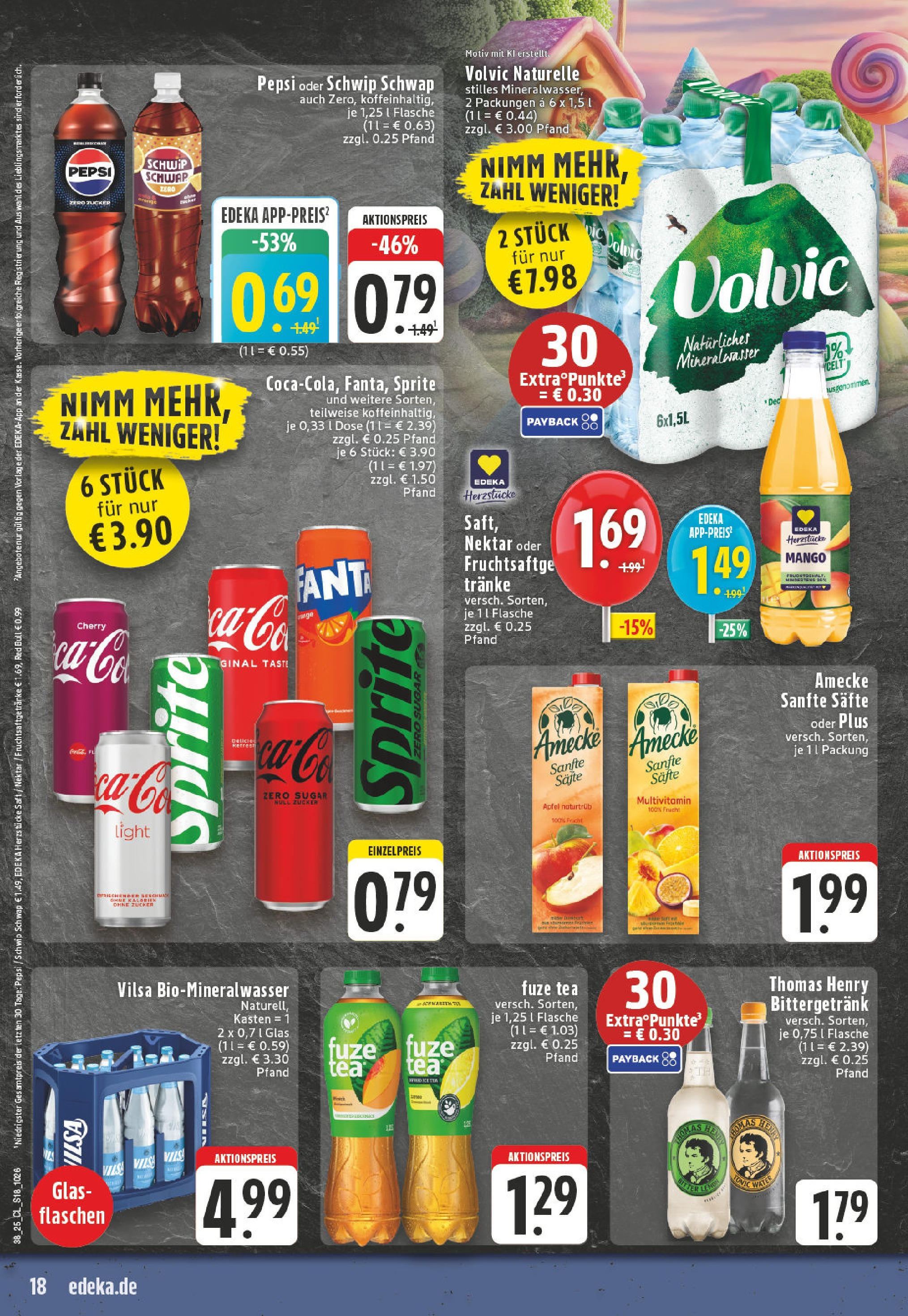 Edeka prospekt Koblenz (ab 14.09.2025) » Angebote Online | Seite: 20 | Produkte: Red bull, Sprite, Schwip schwap, Volvic Edeka prospekt Koblenz (ab 14.09.2025) » Angebote Online | Seite: 20 | Produkte: Red bull, Sprite, Schwip schwap, Volvic