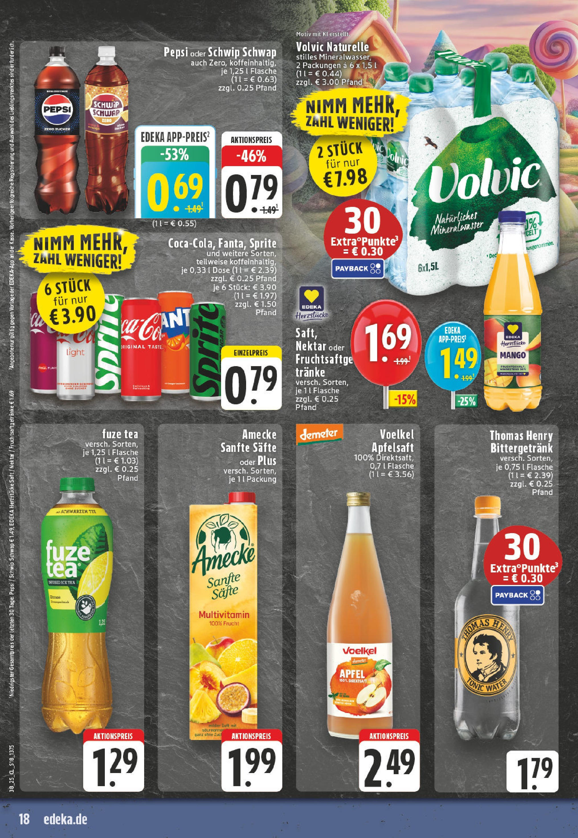 Edeka prospekt Witten-Herbede	 (ab 14.09.2025) » Angebote Online | Seite: 20 | Produkte: Fuze tea, Apple, Mango, Pepsi