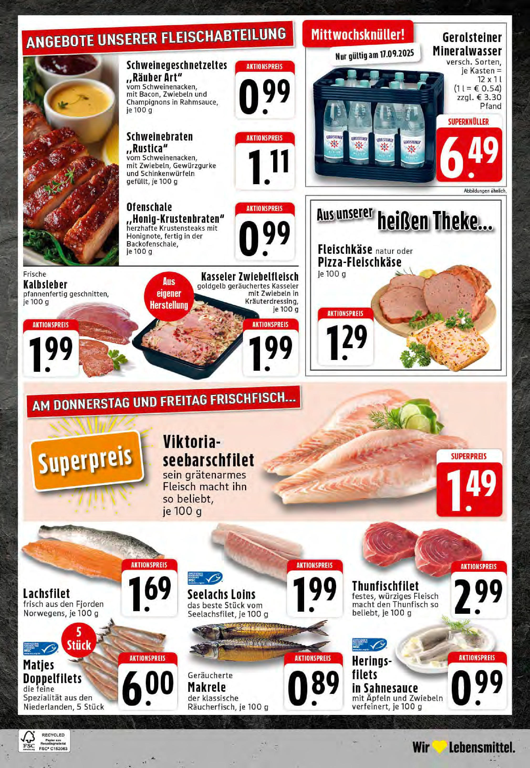 Edeka prospekt Essen	 (ab 14.09.2025) » Angebote Online | Seite: 24 | Produkte: Theke, Thunfisch, Kalbsleber, Zwiebeln