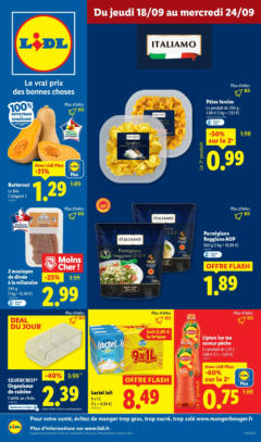 LIDL - Prévisualisation de LIDL - Chez Lidl, découvrez une sélection de produits qui vous transporte au cœur de l'Italie ! valide à partir de 17.09.2025