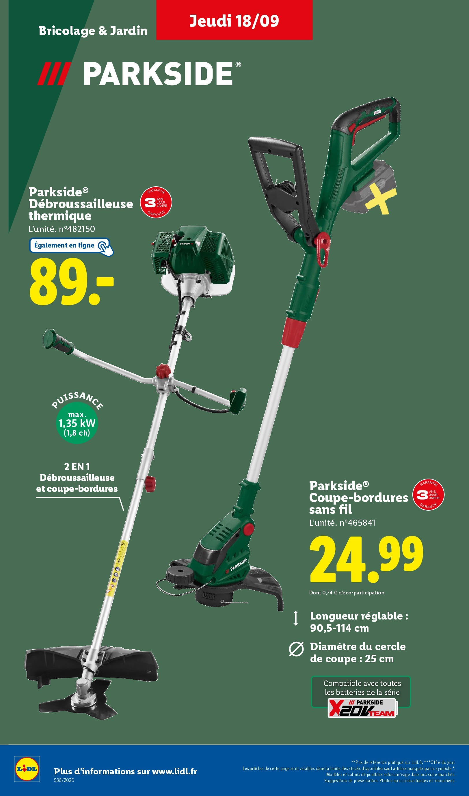 Catalogue LIDL du 17/09/2025 | Promo prospectus en ligne | Page: 38