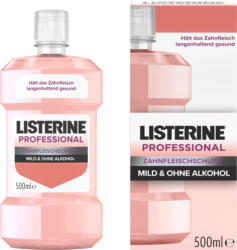 Listerine Mundspülung Professional Zahnfleischschutz+, Mild & Ohne Alkohol