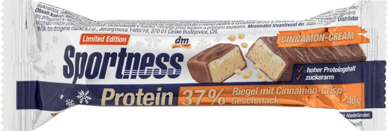 Sportness Proteinriegel 37%, Cinnamon Crisp Geschmack
