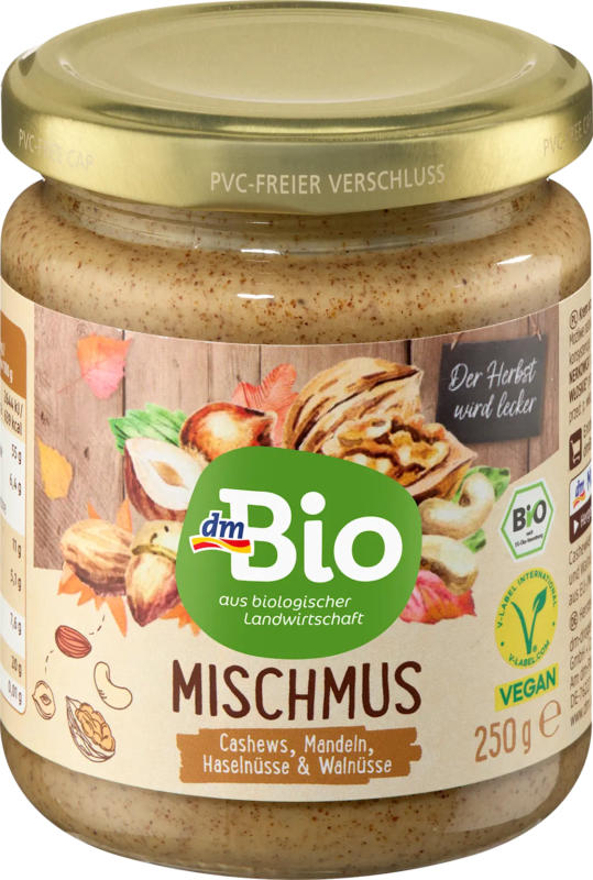 dmBio Mischmus aus vier Nusssorten