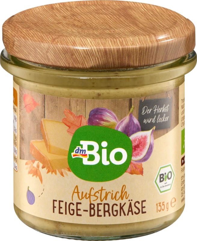 dmBio Brotaufstrich, Feige & Bergkäse