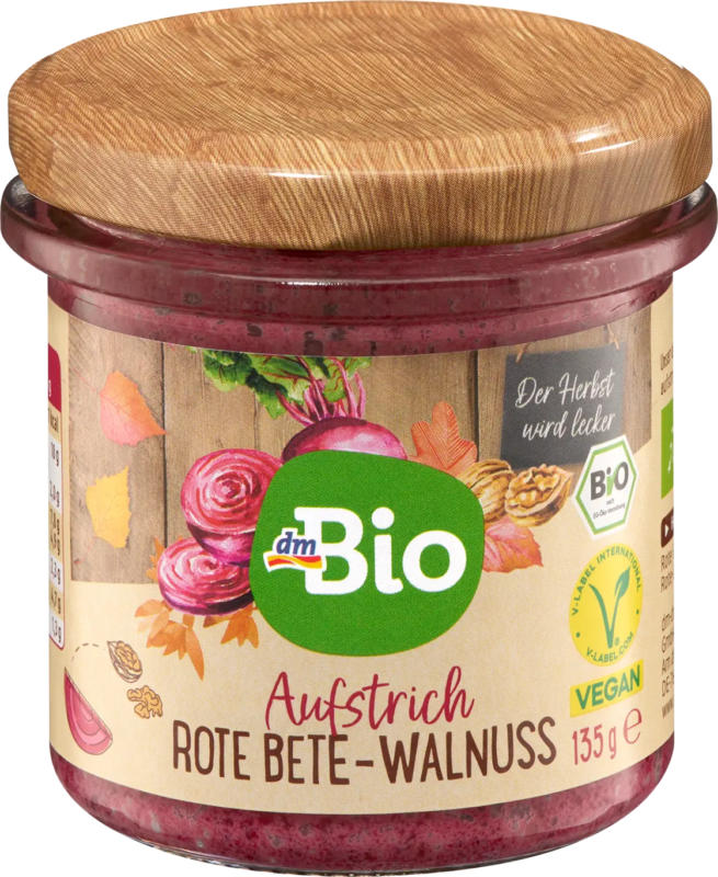 dmBio Brotaufstrich, Streichcreme Rote Bete-Walnuss