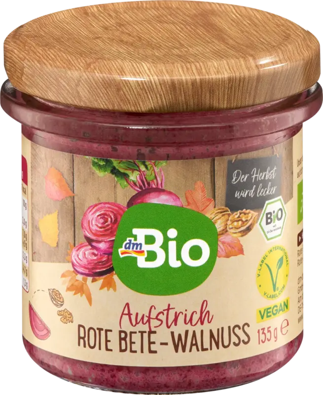 dmBio Brotaufstrich, Streichcreme Rote Bete-Walnuss
