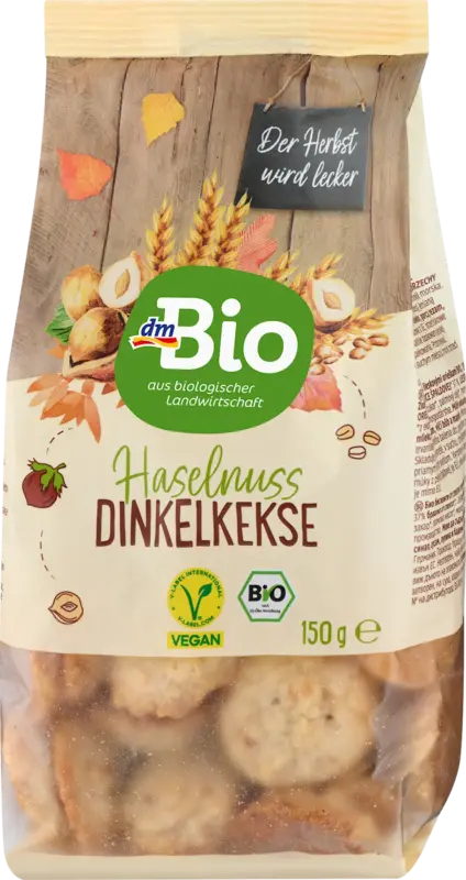 dmBio Haselnuss Dinkelkekse