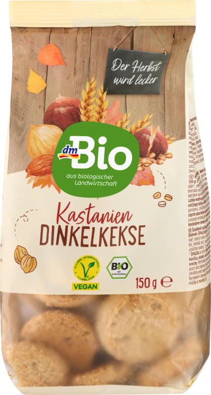 dmBio Kastanien Dinkelkekse
