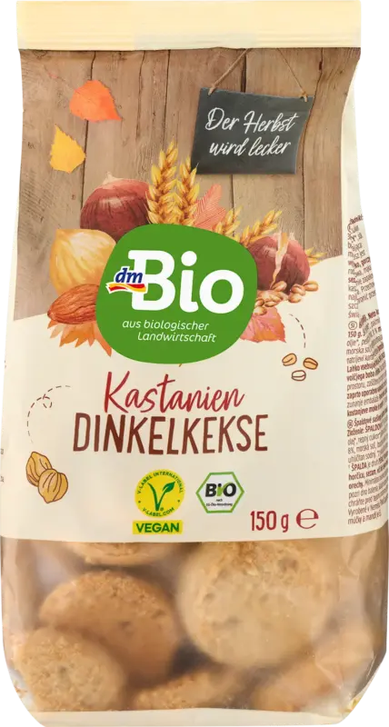 dmBio Kastanien Dinkelkekse