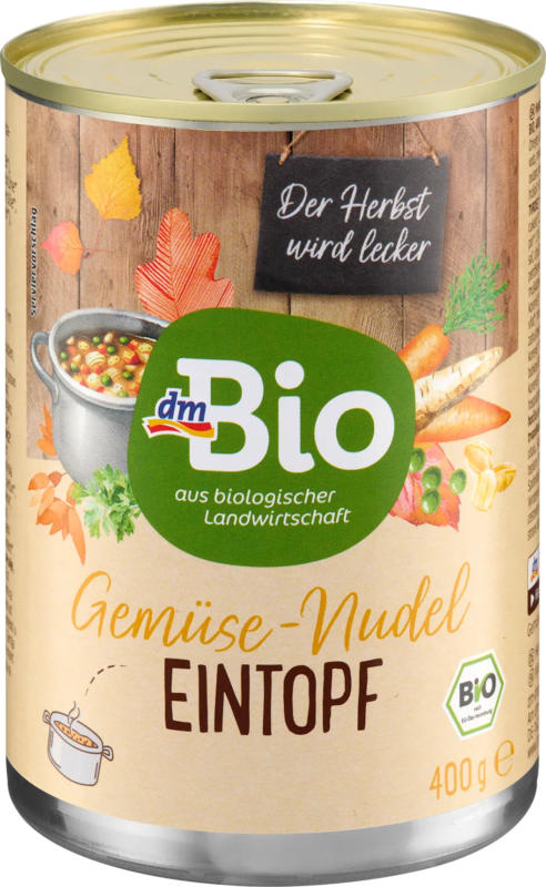 dmBio Eintopf, Nudeln mit Gemüse