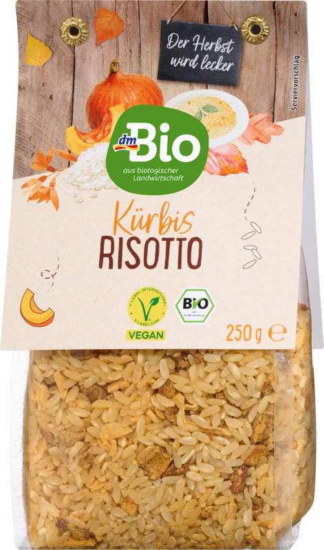 dmBio Risotto mit Kürbis
